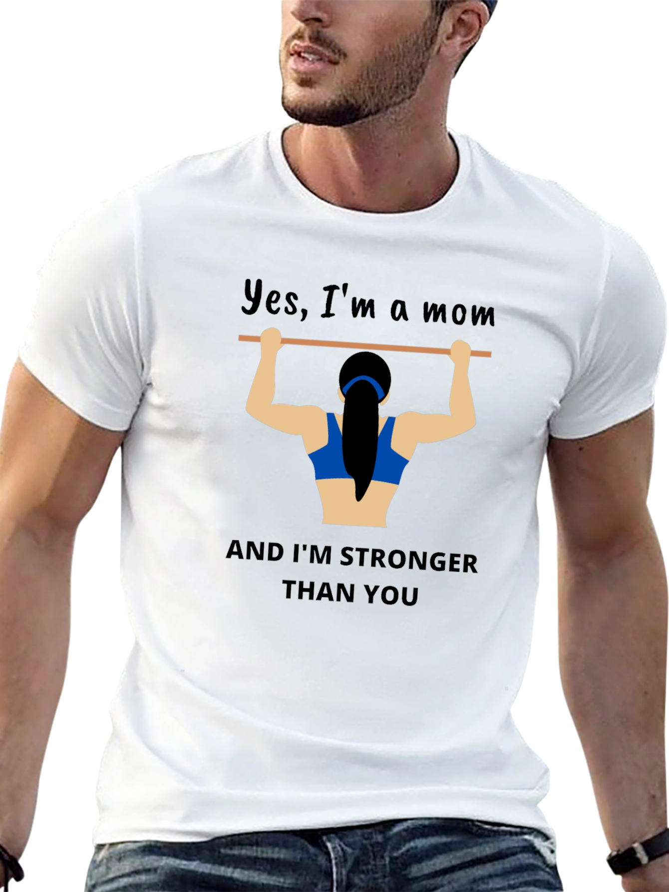 Strong Mom Graphic T-Shirt