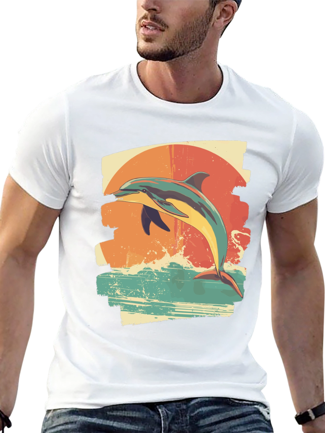 Dolphin Sunset T-Shirt - Ocean Lover Tee