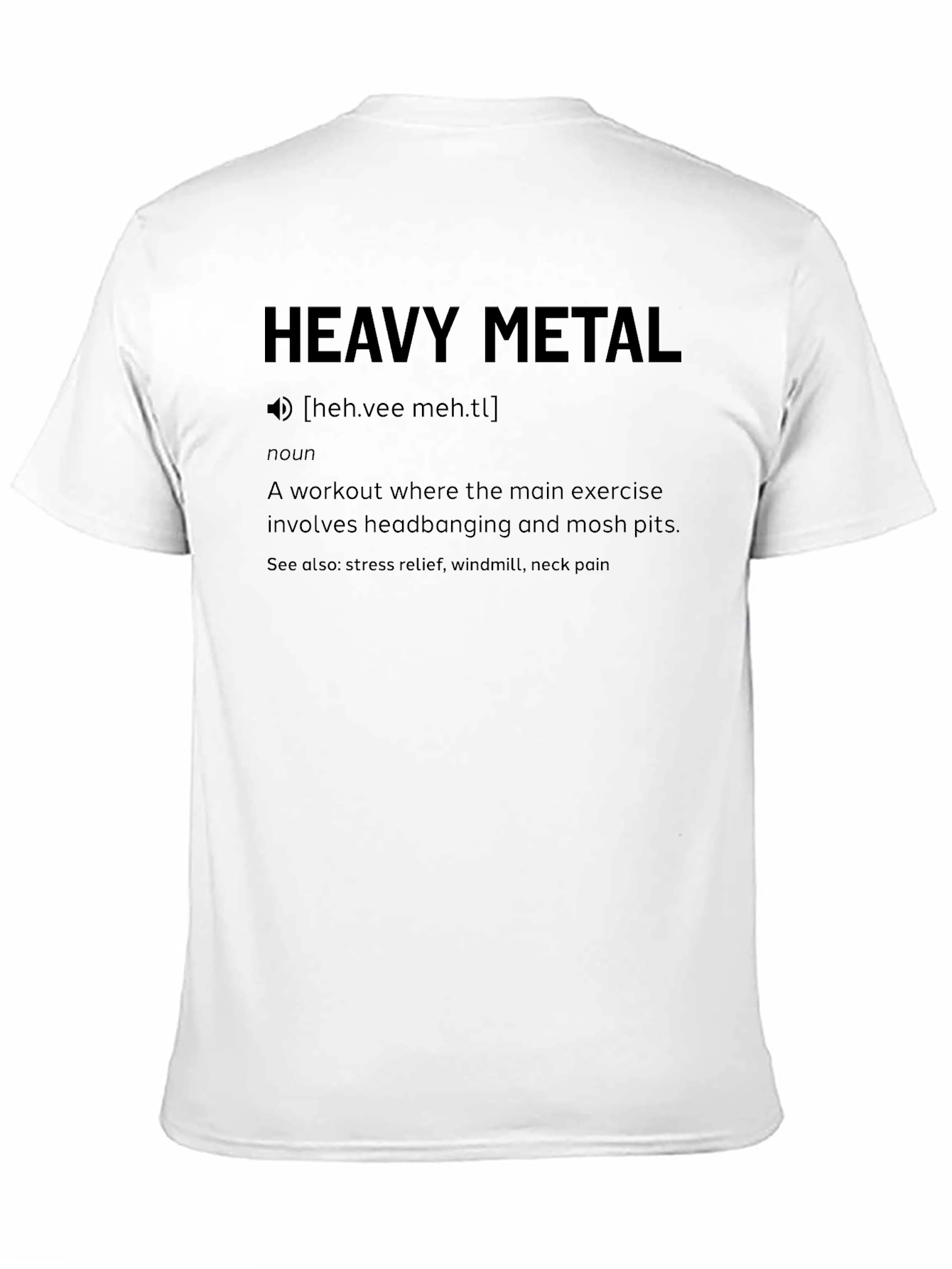 Heavy Metal Workout T-Shirt - Headbanging Edition
