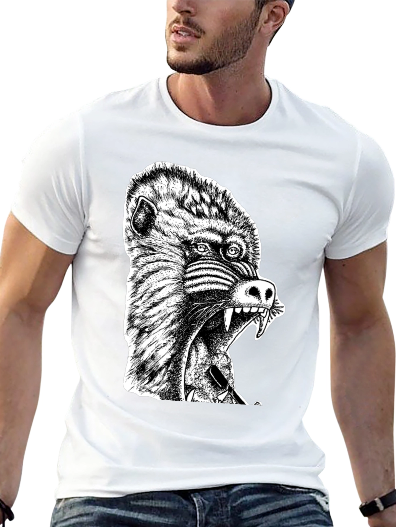 Mandrill Graphic T-Shirt - Mens Black Tee