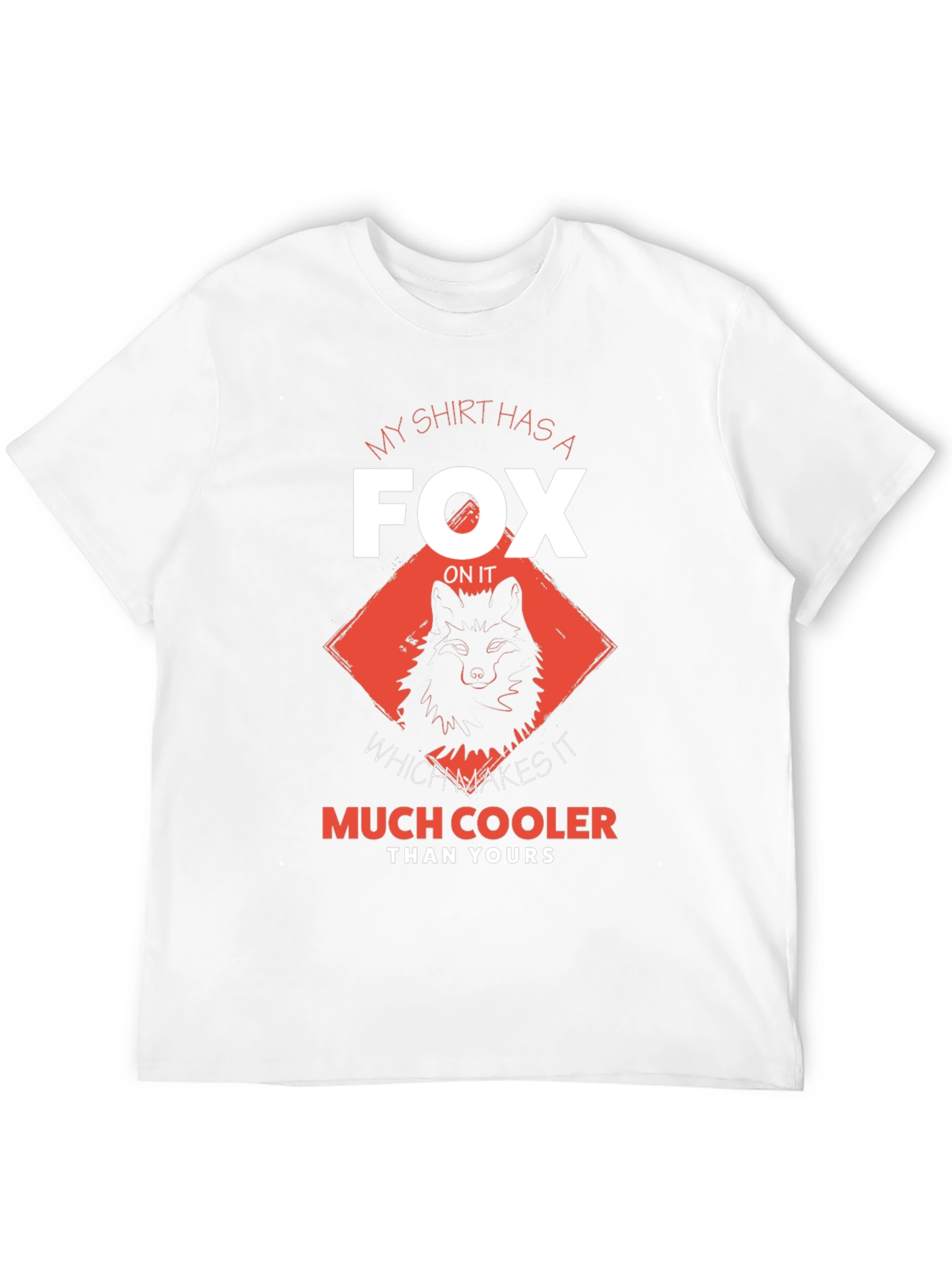 Fox Graphic Print Mens T-shirt
