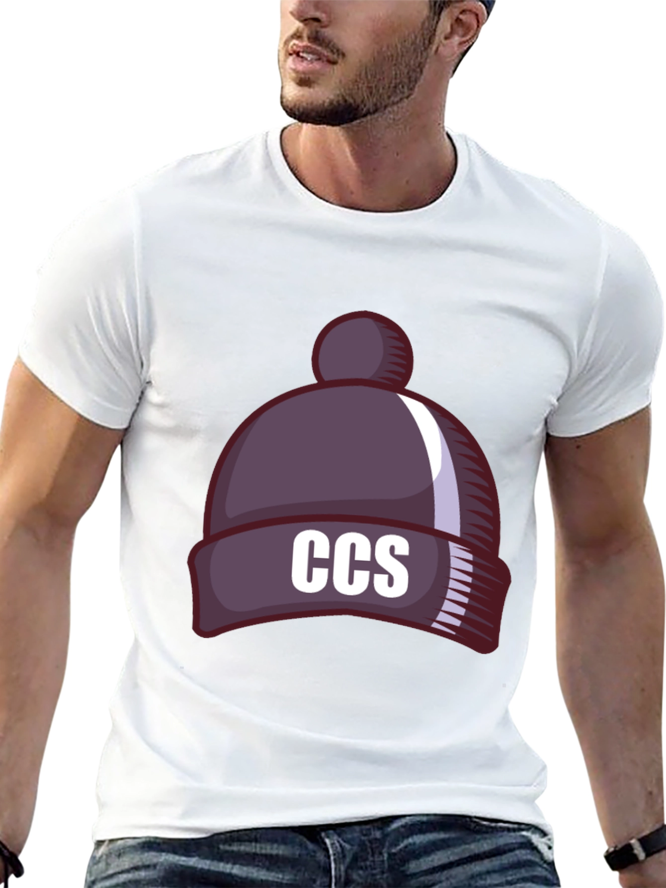 CCS Beanie Hat Graphic Tee - Stylish & Comfy!