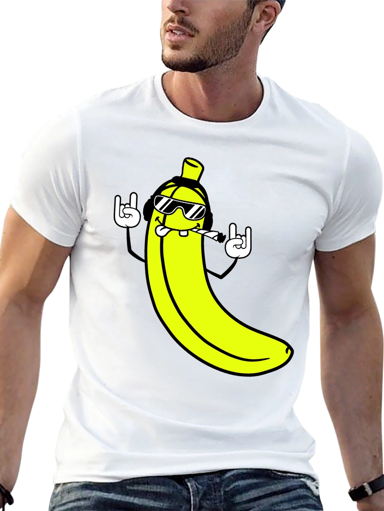 Cool Banana Graphic T-Shirt - Rock On Style