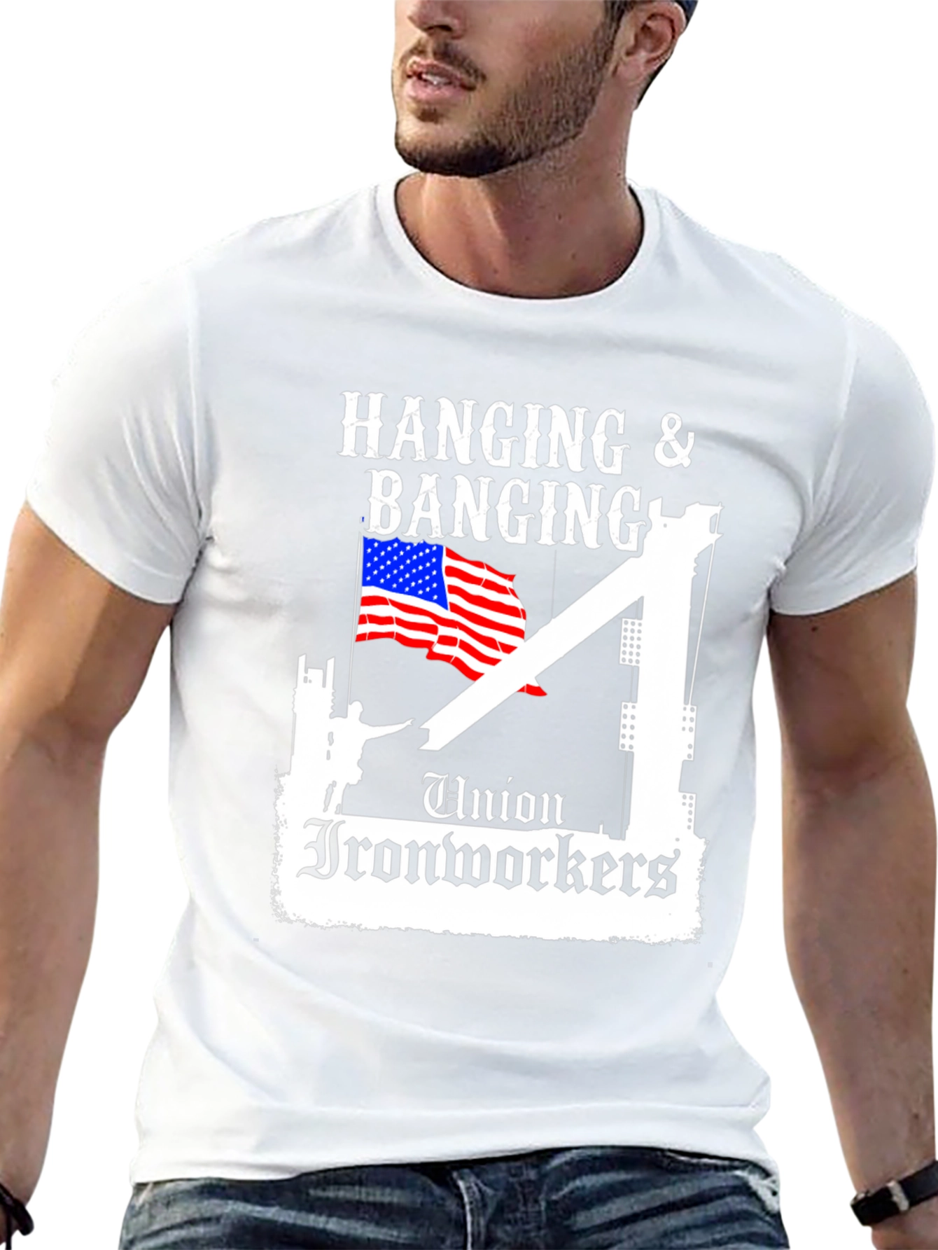Union Ironworkers Hanging & Banging T-Shirt