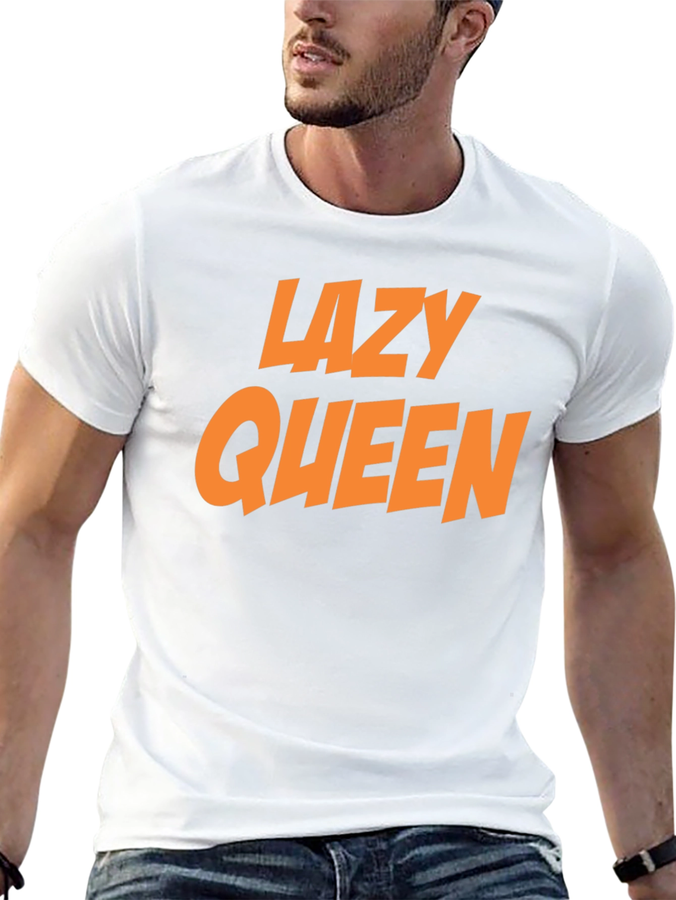 Lazy Queen Black Graphic Tee