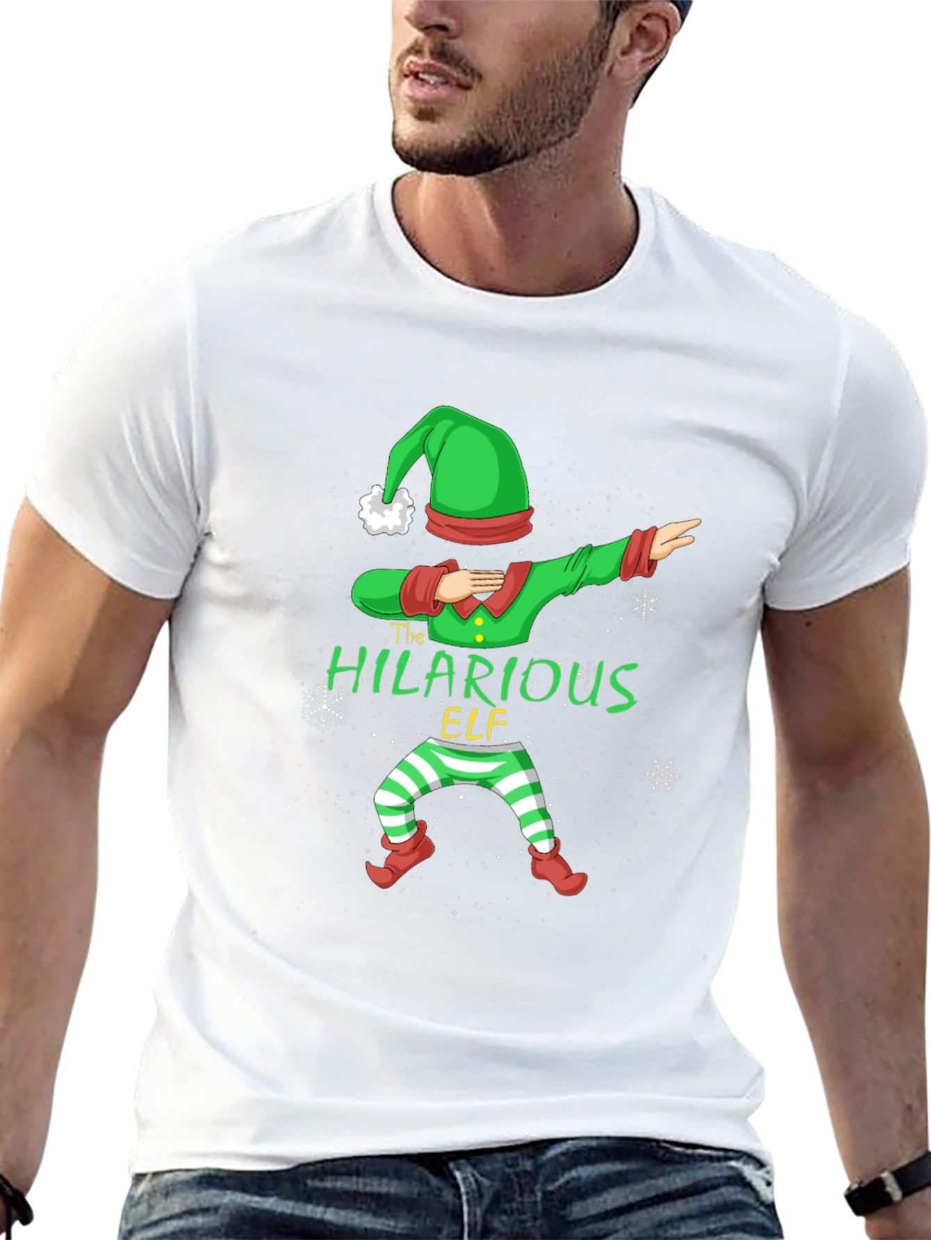 The Hilarious Elf Dabbing Christmas T-Shirt