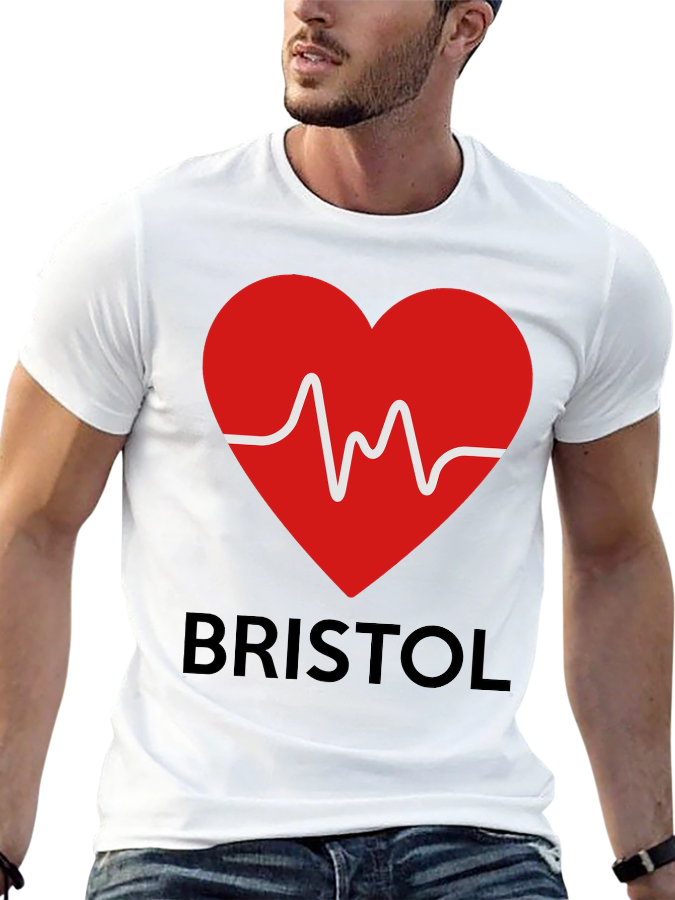 Bristol Heartbeat T-Shirt - City Pride Graphic Tee