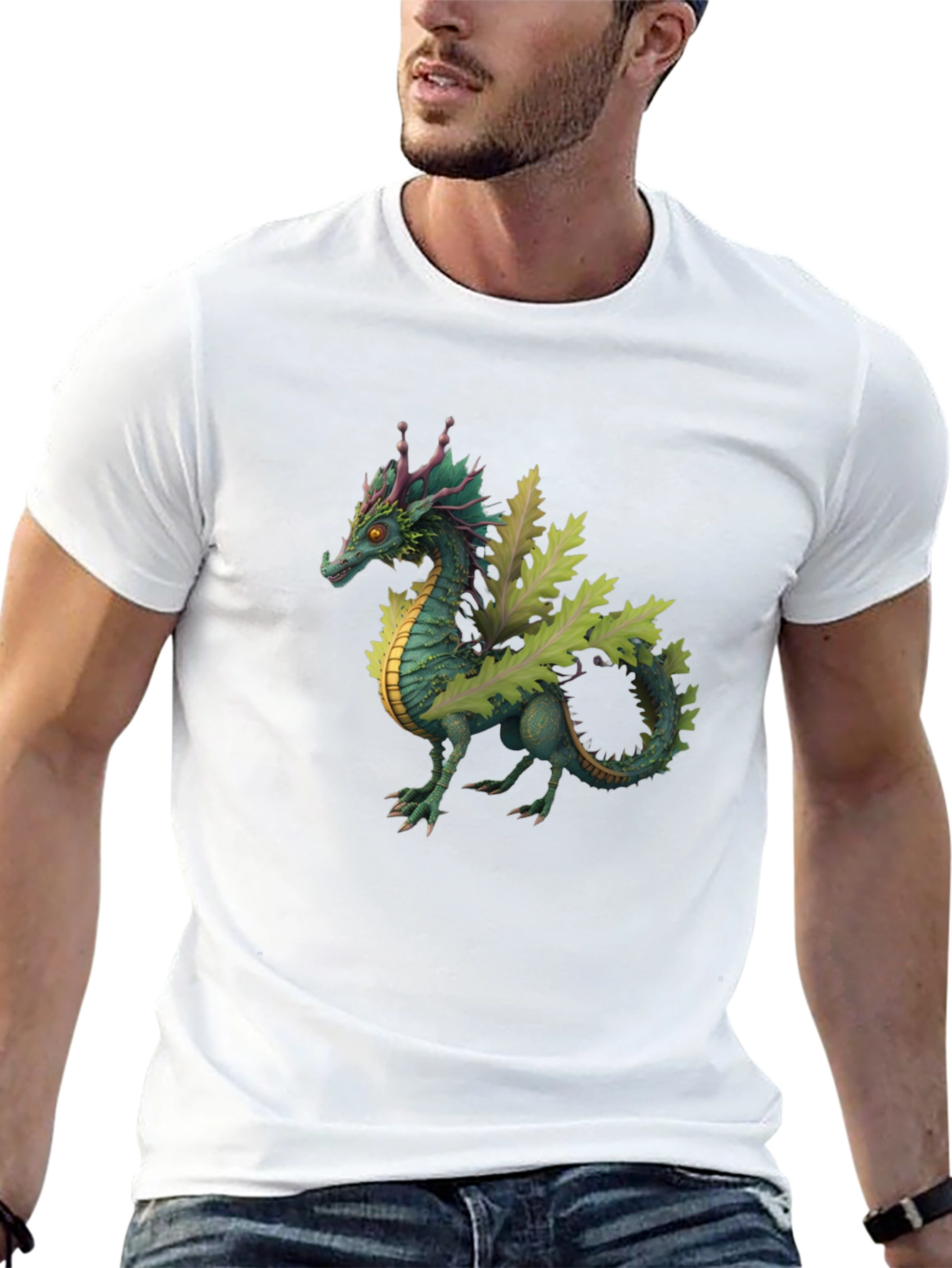 Dragon Graphic Tee - Fantasy Creature T-Shirt