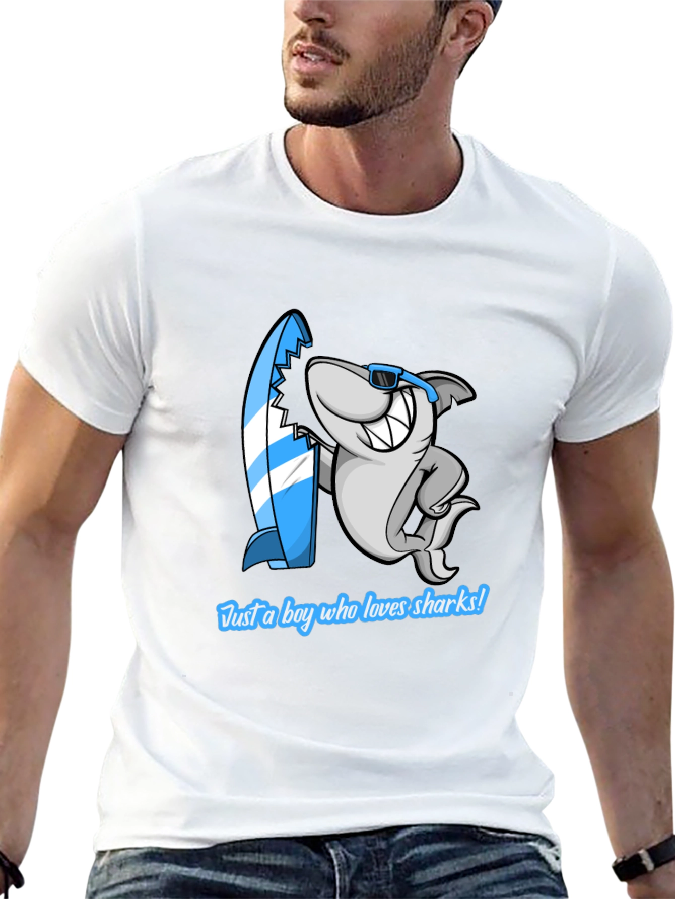 Shark Lover Graphic T-Shirt - Casual Cool