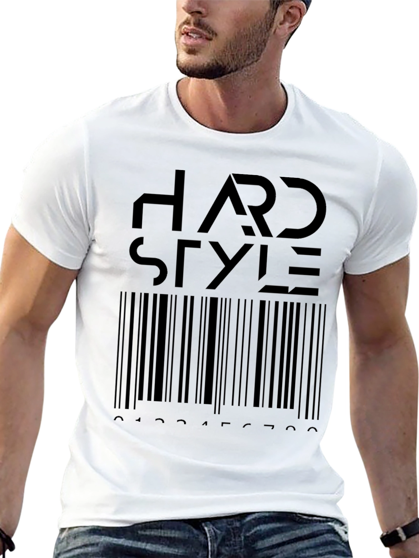 Hardstyle Barcode T-Shirt - Black Graphic Tee