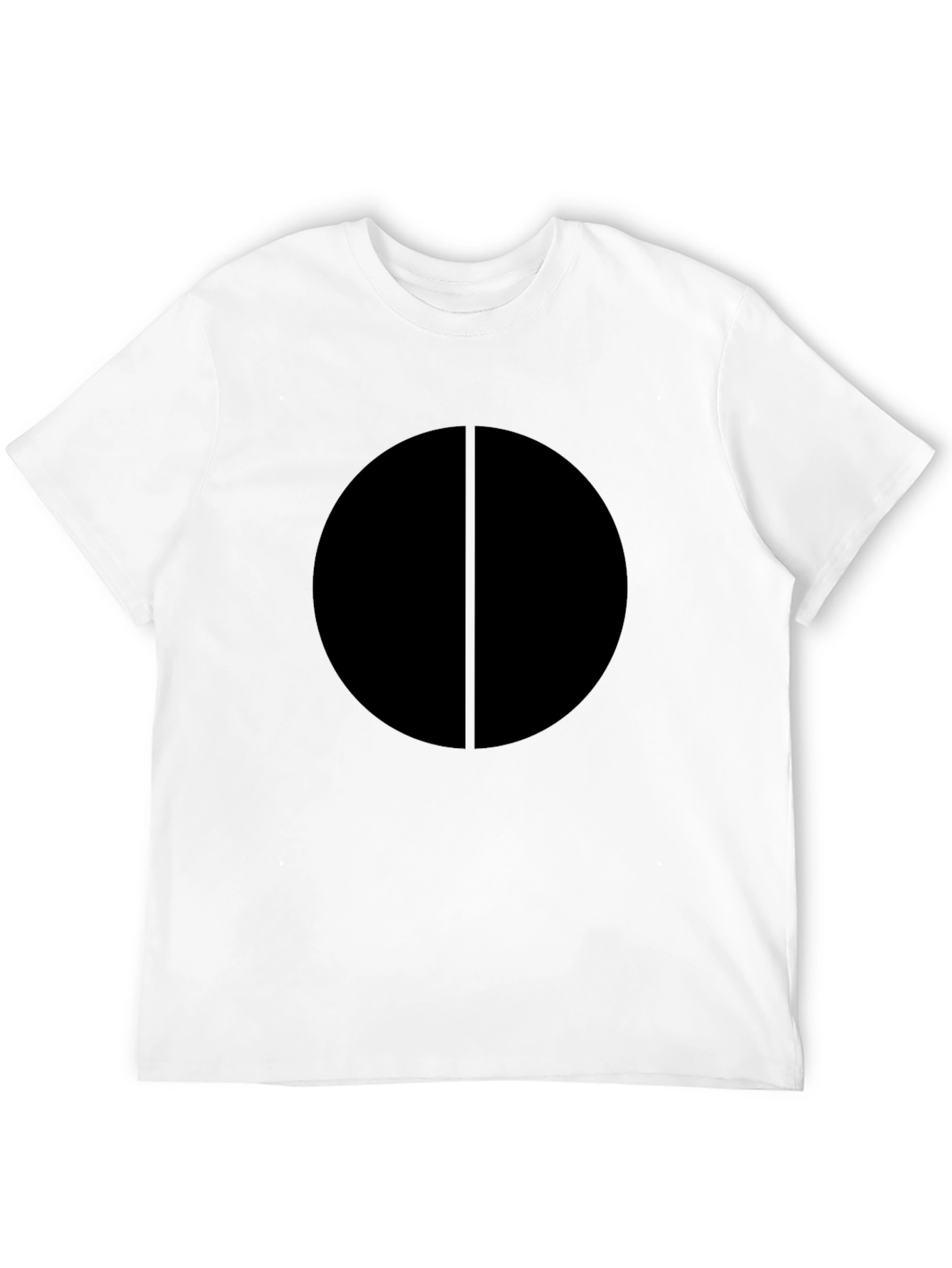 Minimalist Circle Tee - Black Graphic T-Shirt