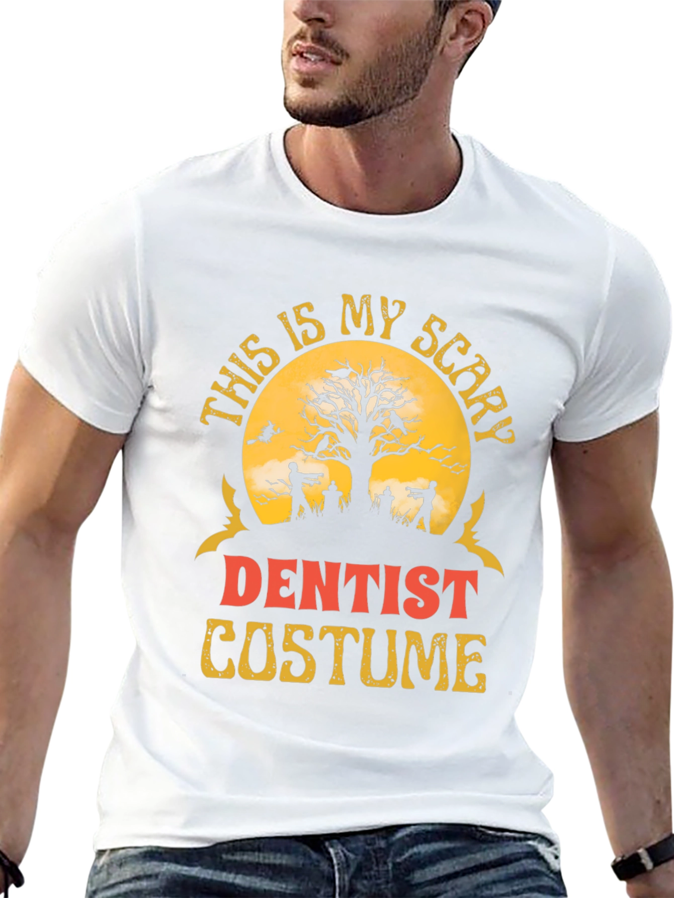 Scary Dentist Halloween Costume Graphic T-Shirt