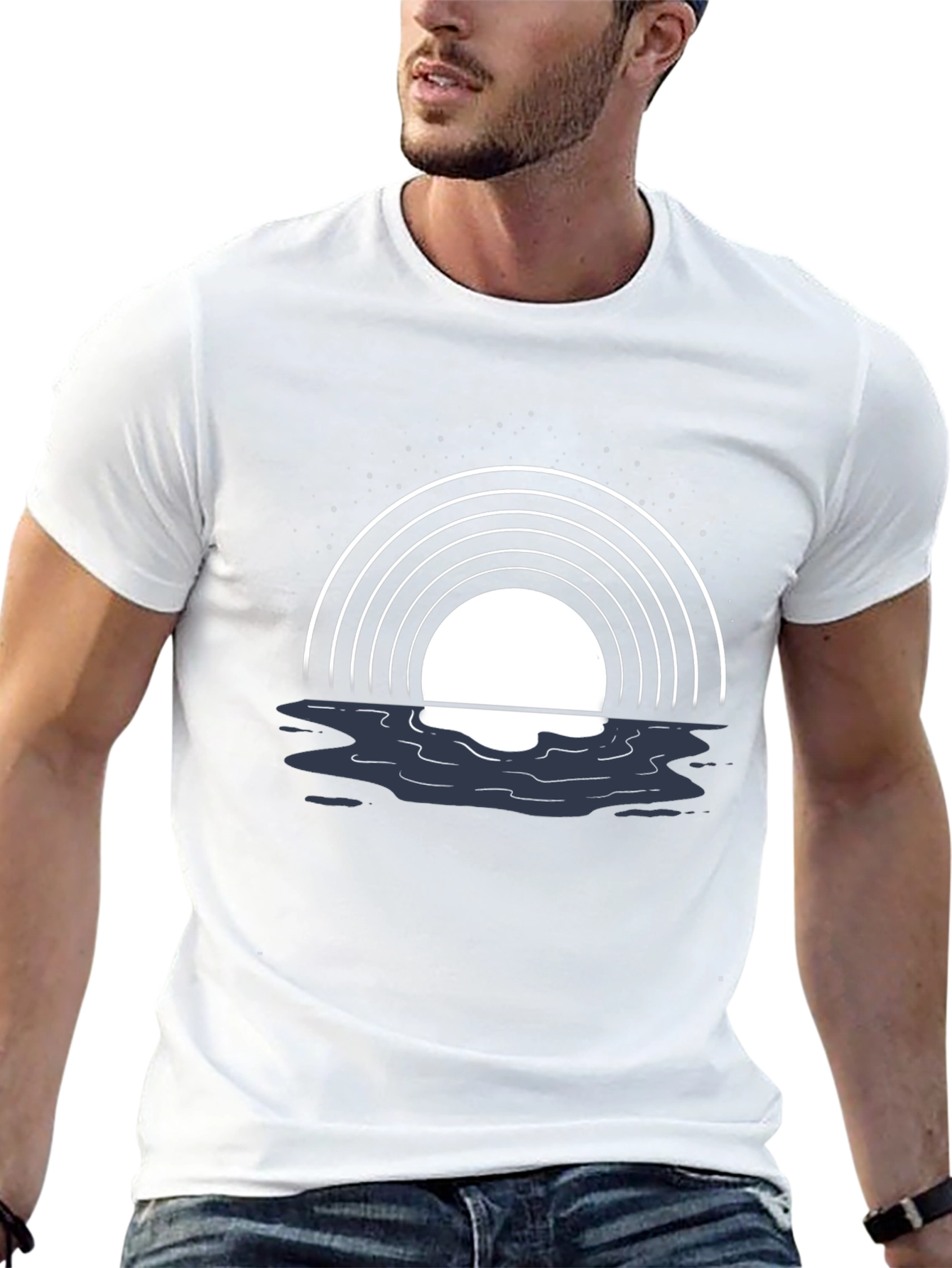 Sunset Reflective Graphic T-Shirt