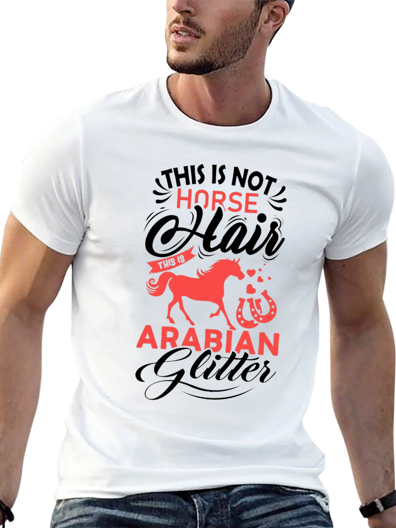 Horse Hair Arabian Glitter T-Shirt