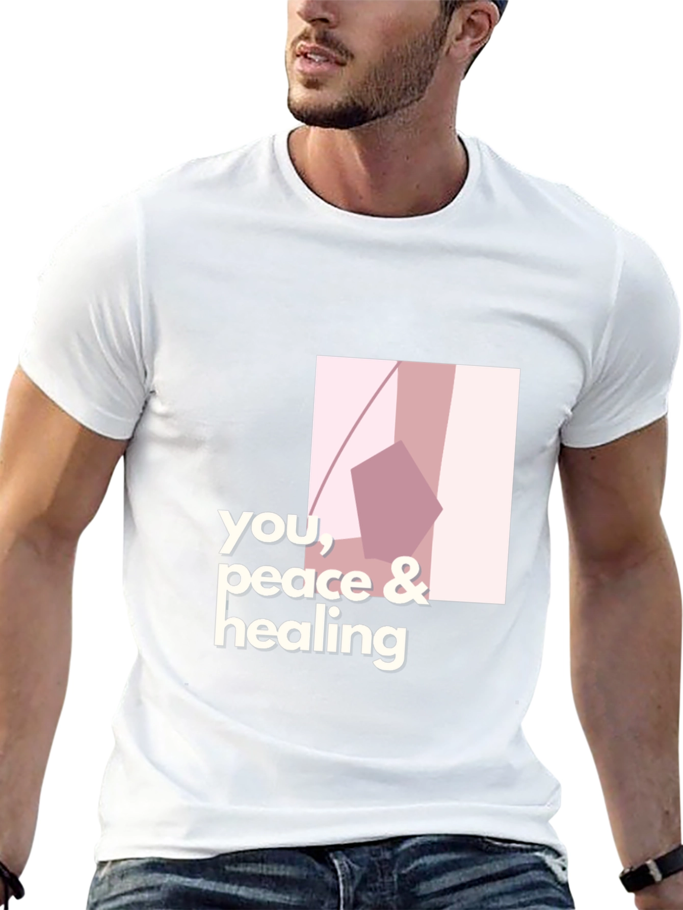 Modern You Peace & Healing Graphic Black T-Shirt