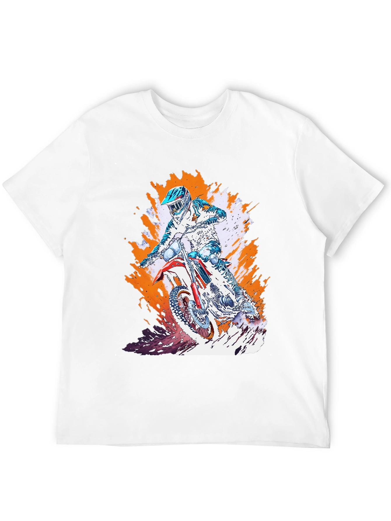 Motocross Rider T-Shirt - Black Graphic Tee