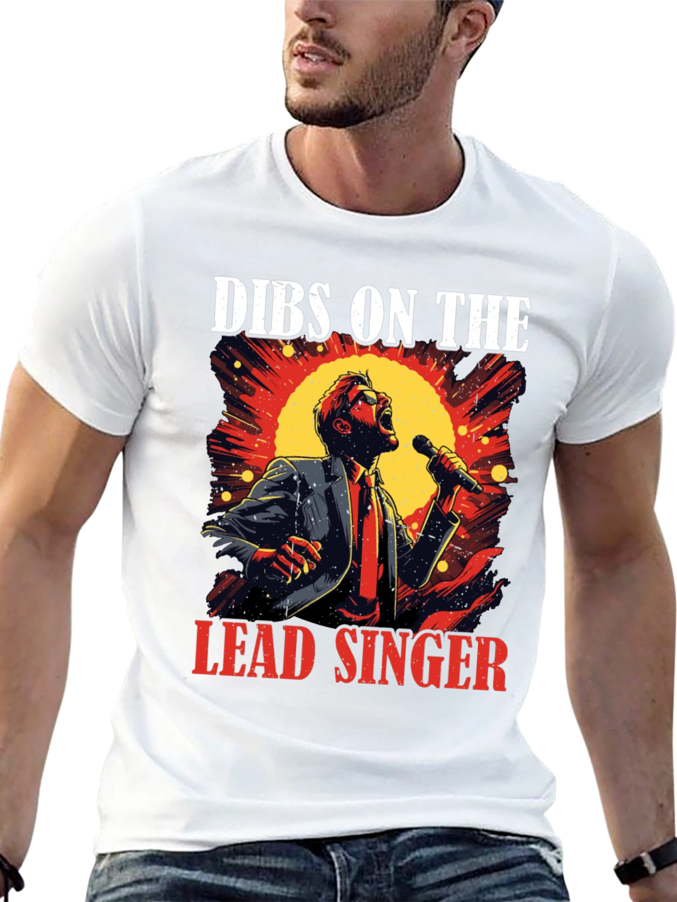 Dibs on the Lead Singer Black T-Shirt