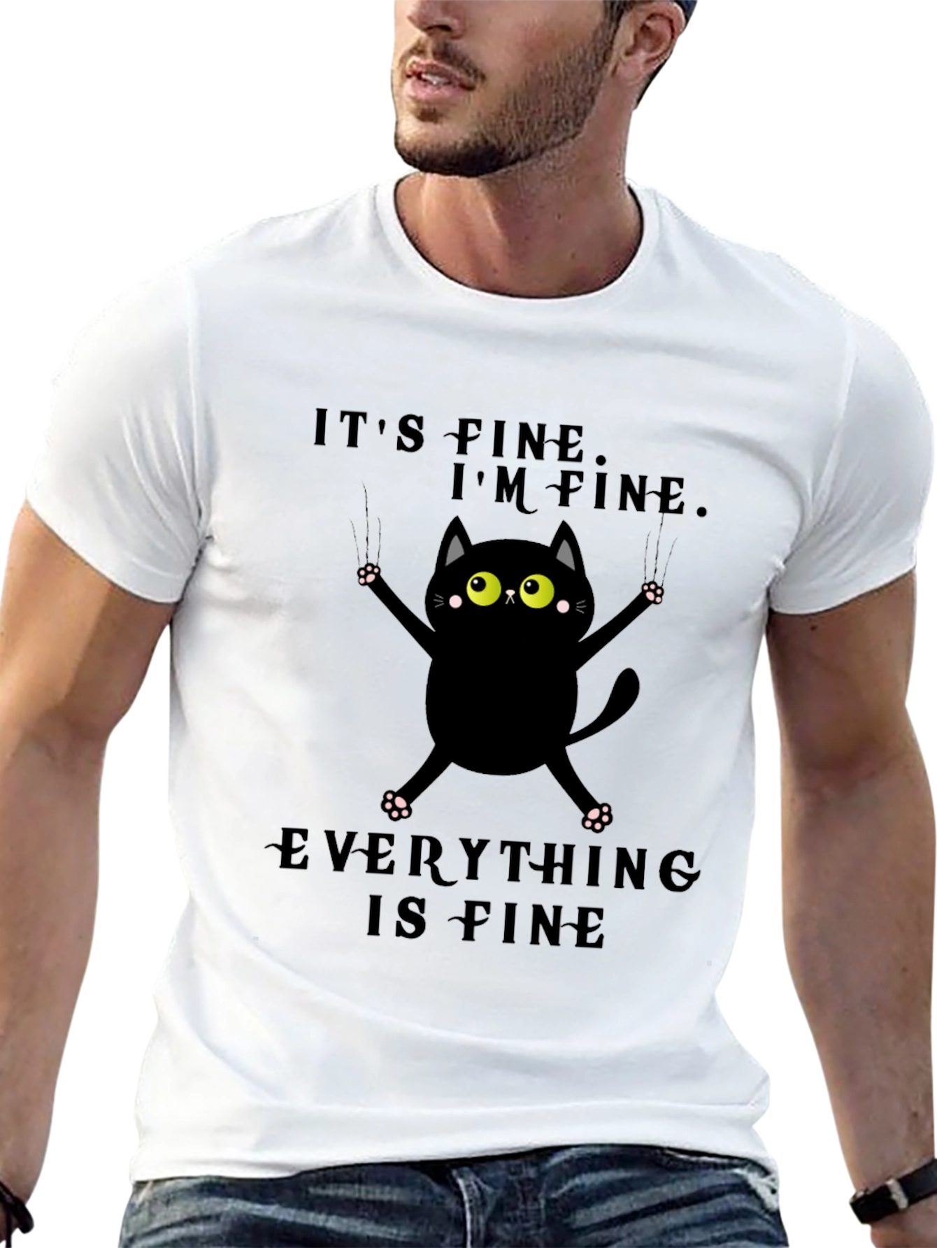 Its Fine Cat T-Shirt