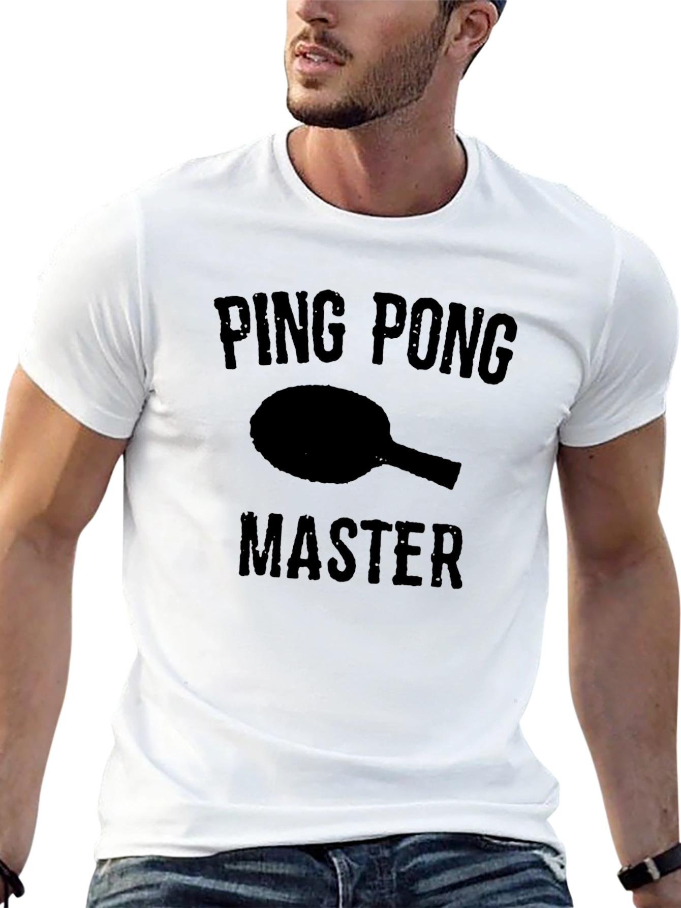 Ping Pong Master T-Shirt - Black Graphic Tee