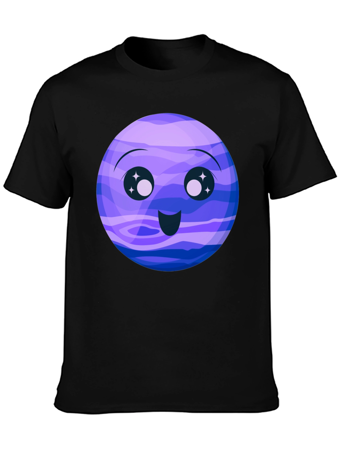 Cute Neptune Cartoon Graphic T-Shirt