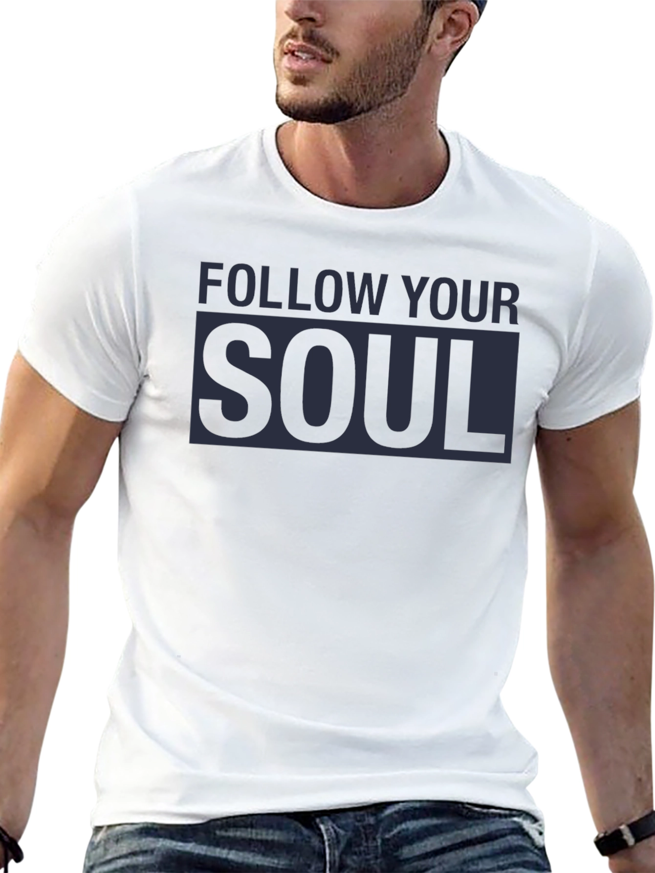 Follow Your Soul Graphic Tee - Black