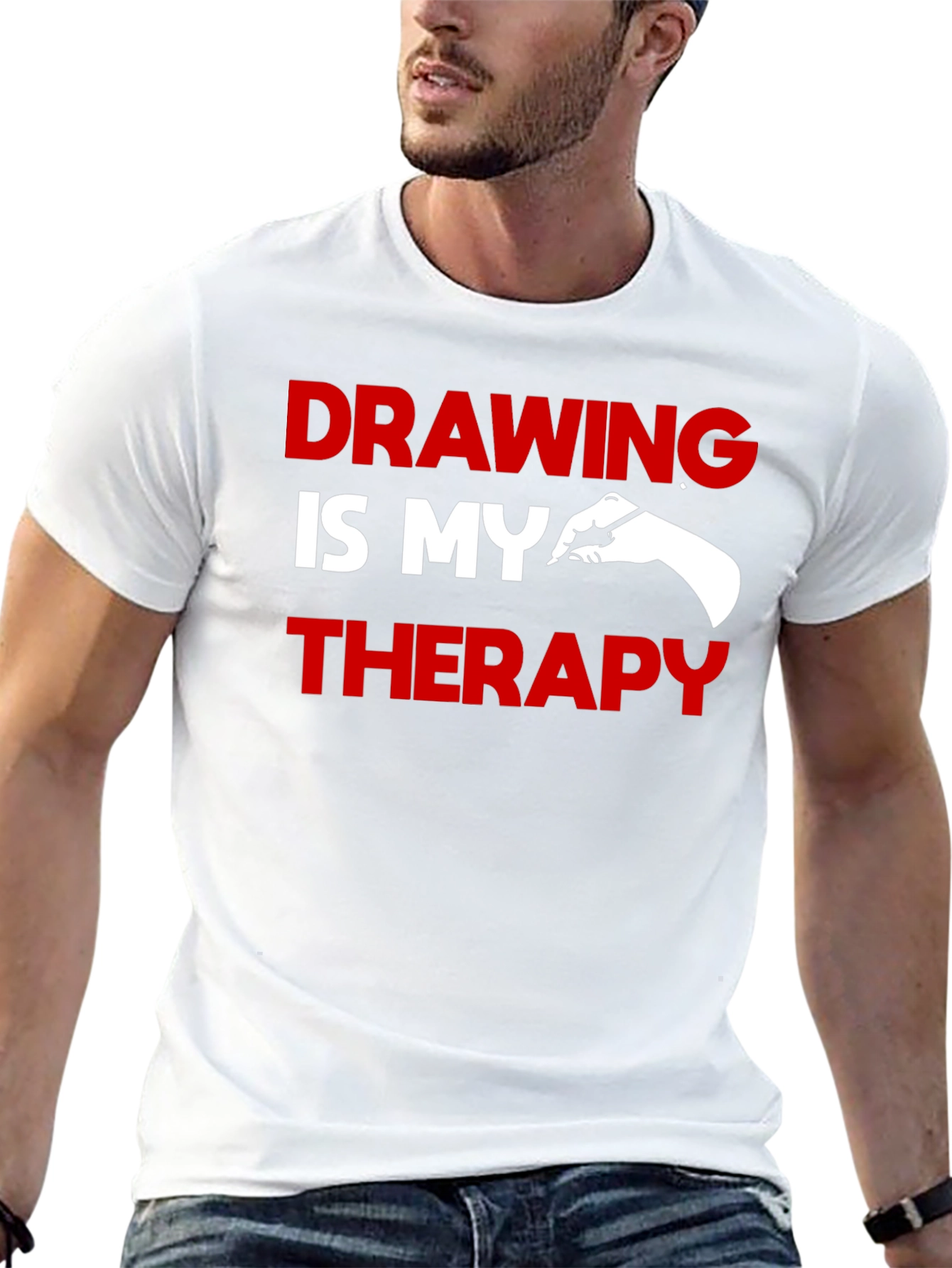 Drawing is My Therapy Graphic T-Shirt