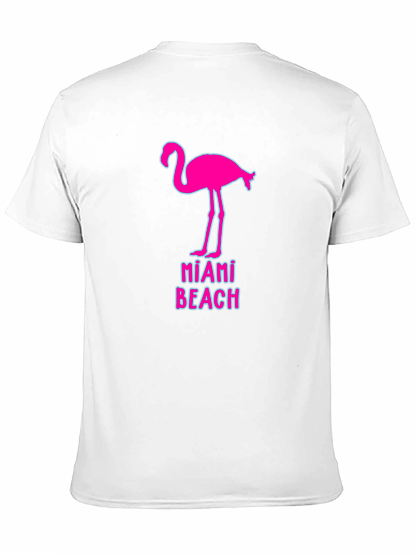 Miami Beach Flamingo Graphic T-Shirt