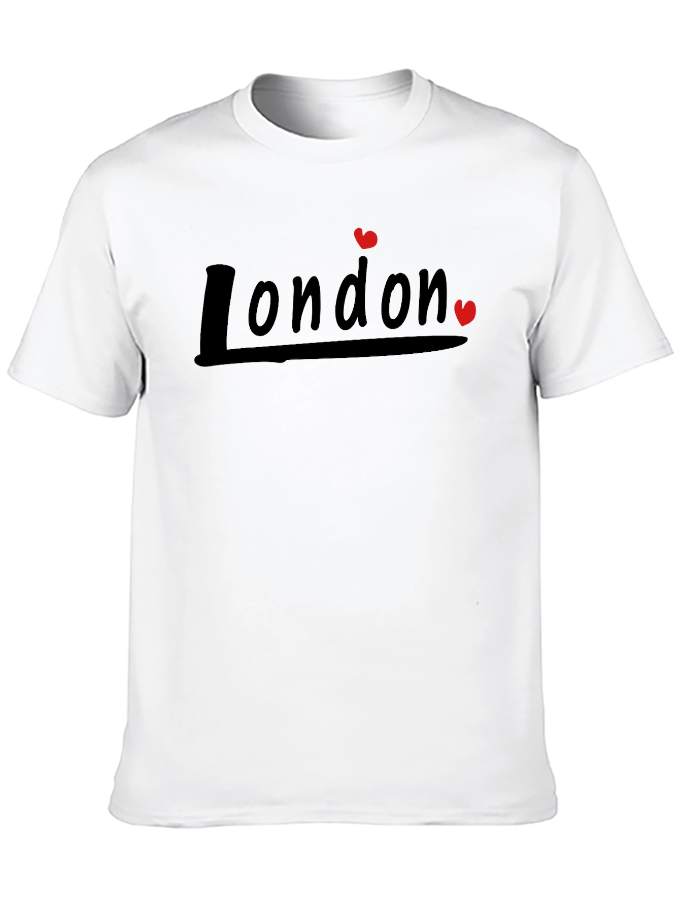 London Love Heart Black T-Shirt