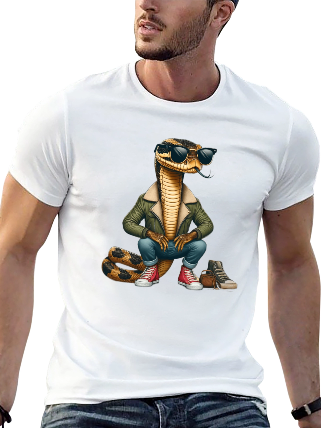 Cool Snake T-Shirt - Stylish Reptile Tee