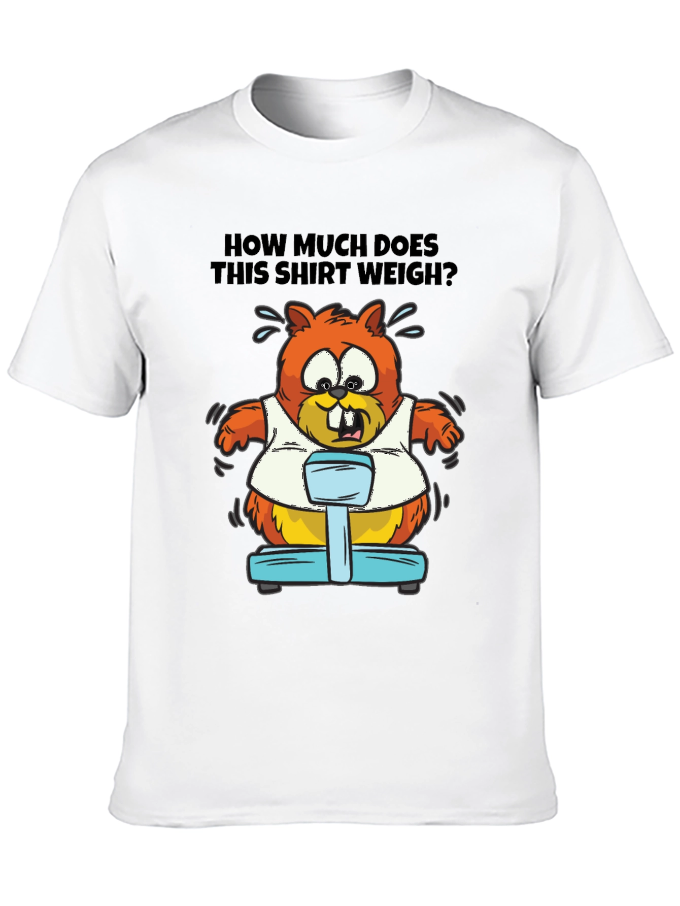 Humorous Beaver Weight T-Shirt
