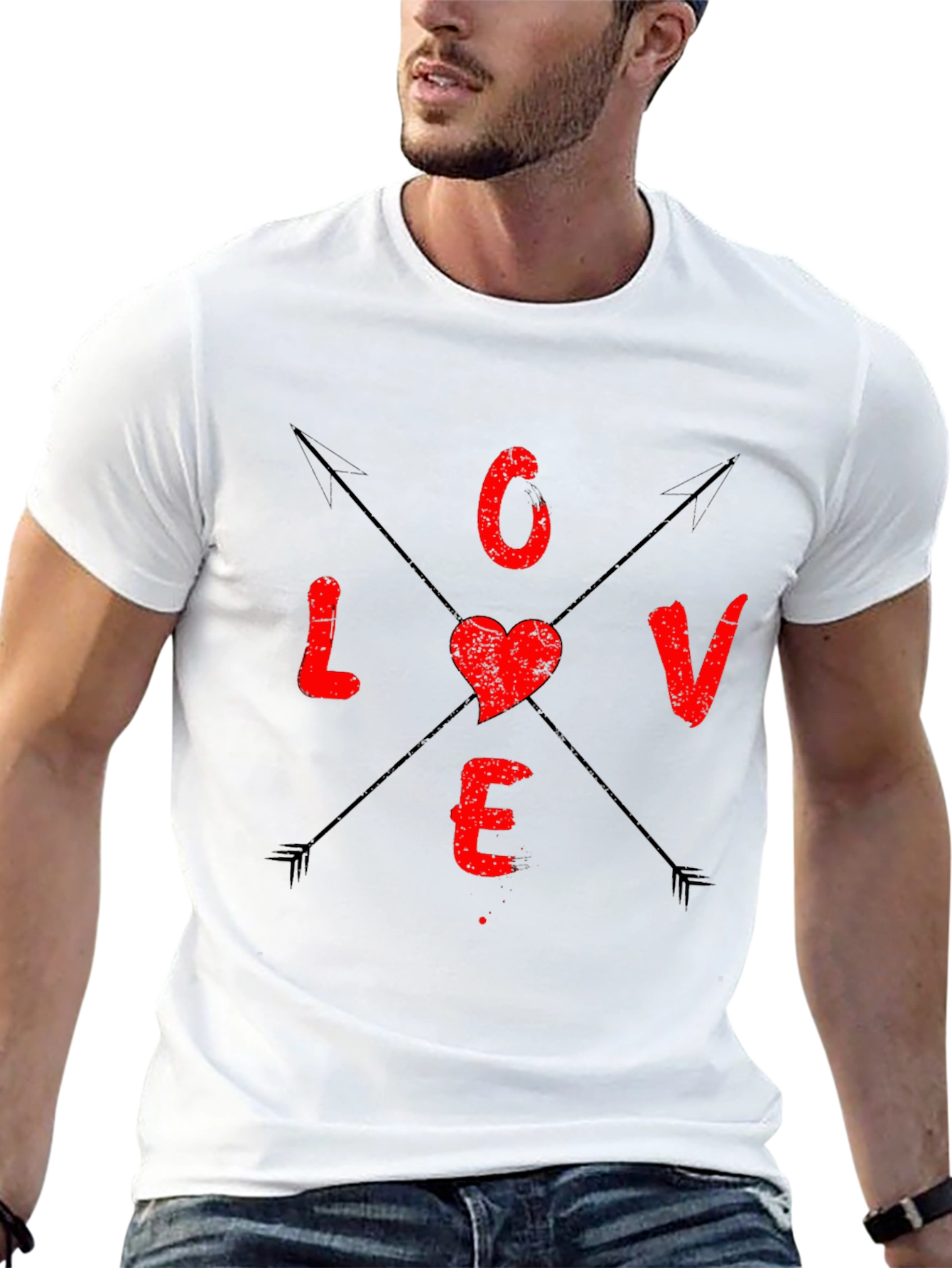 Love Arrows Graphic Tee - Black