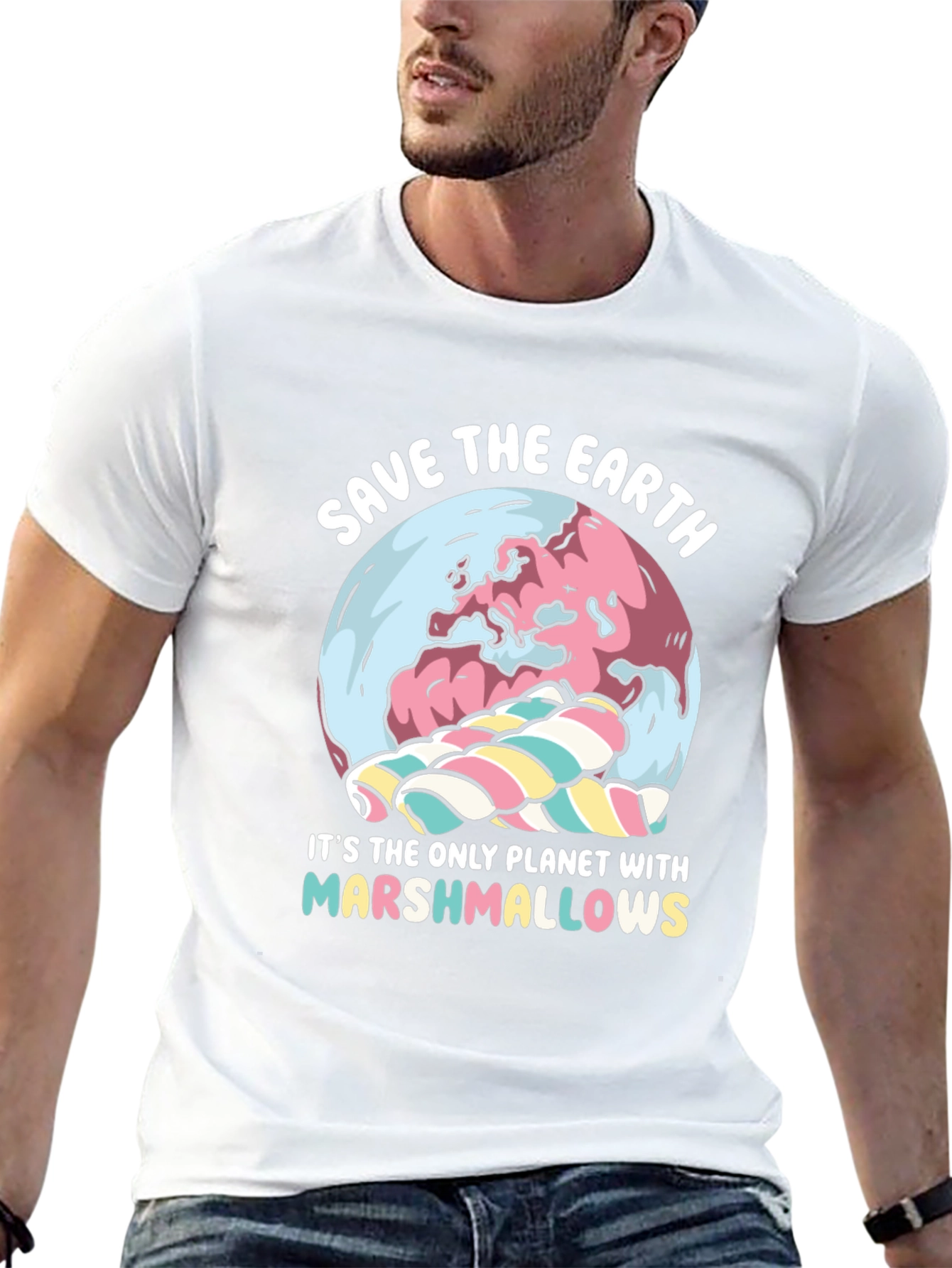 Save the Earth Marshmallow T-Shirt