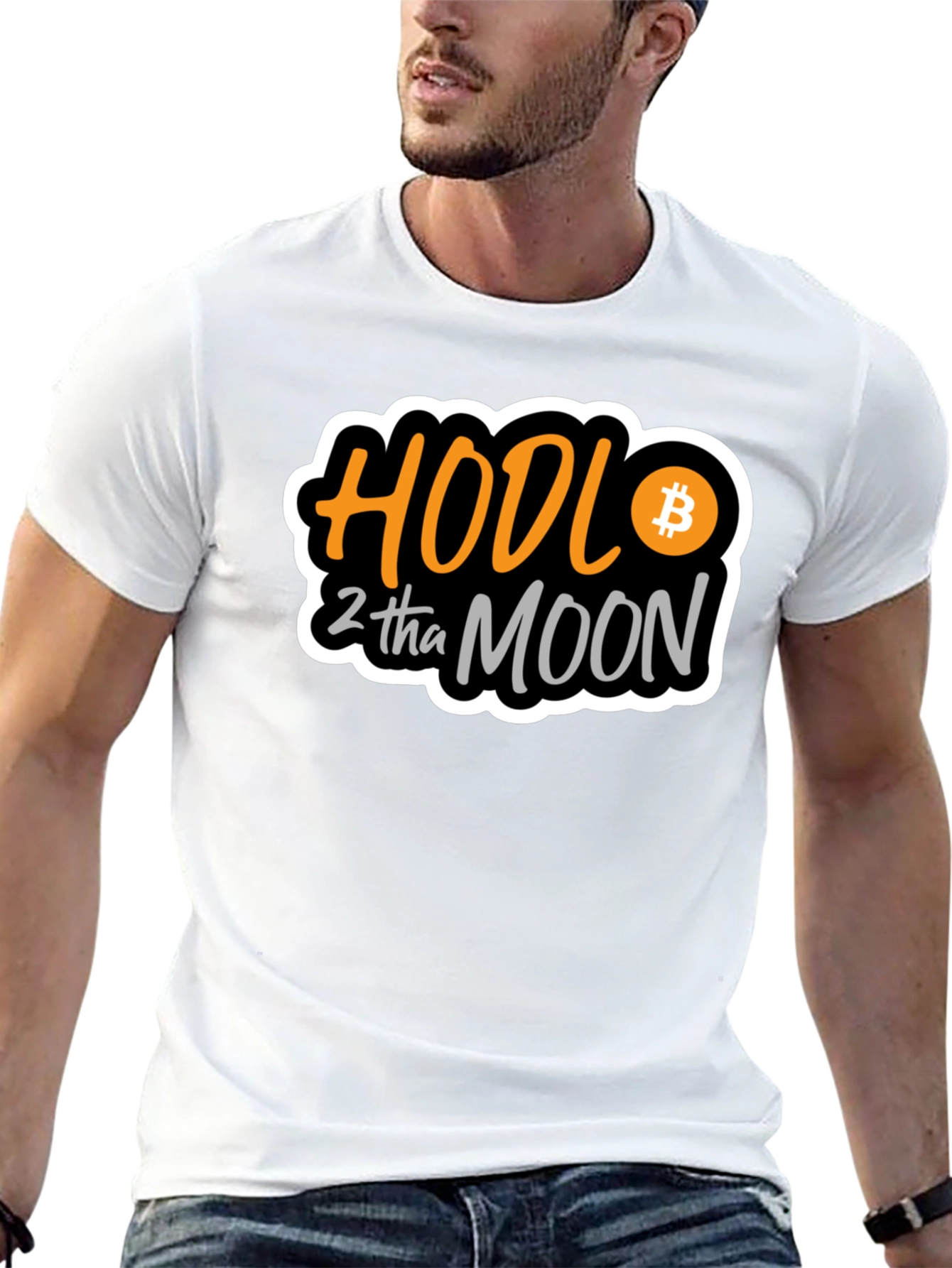 HODL to the Moon Bitcoin Crypto T-Shirt