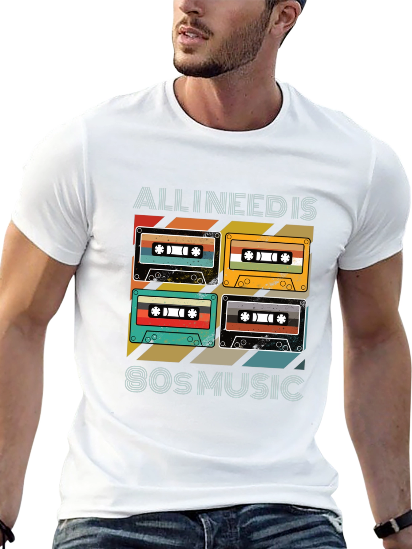 80s Music Cassette T-Shirt - Retro Style