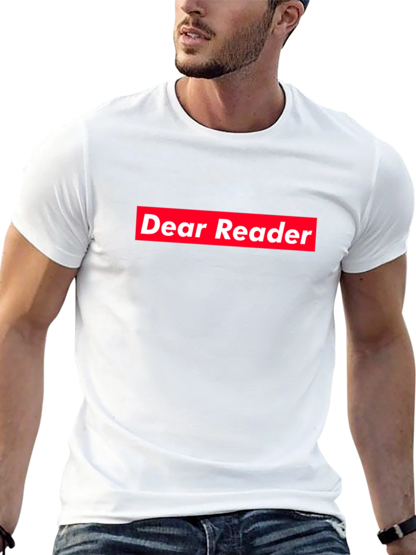 Dear Reader Graphic Tee - Black Cotton Blend