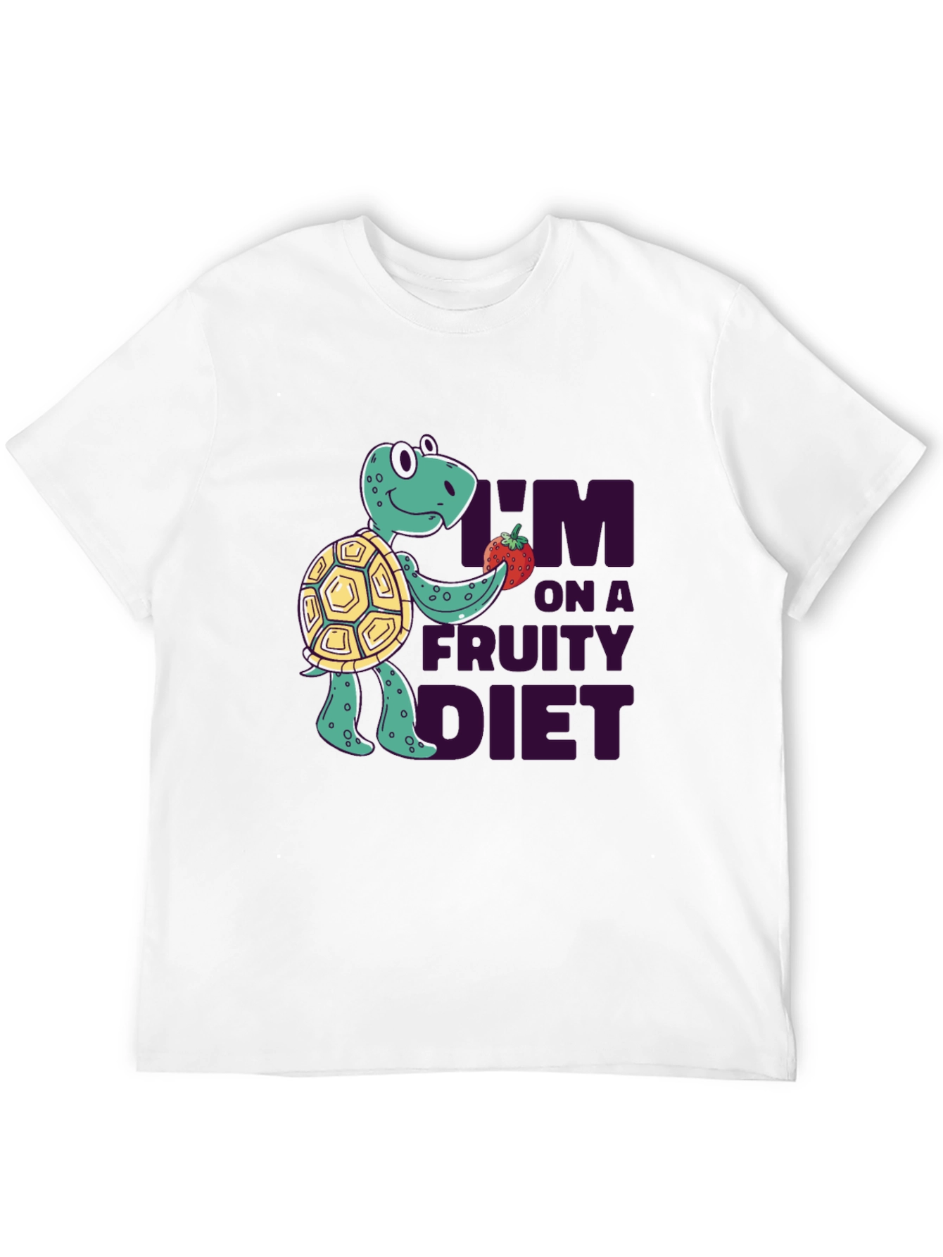 Fruity Diet Turtle T-Shirt - Fun Graphic Tee