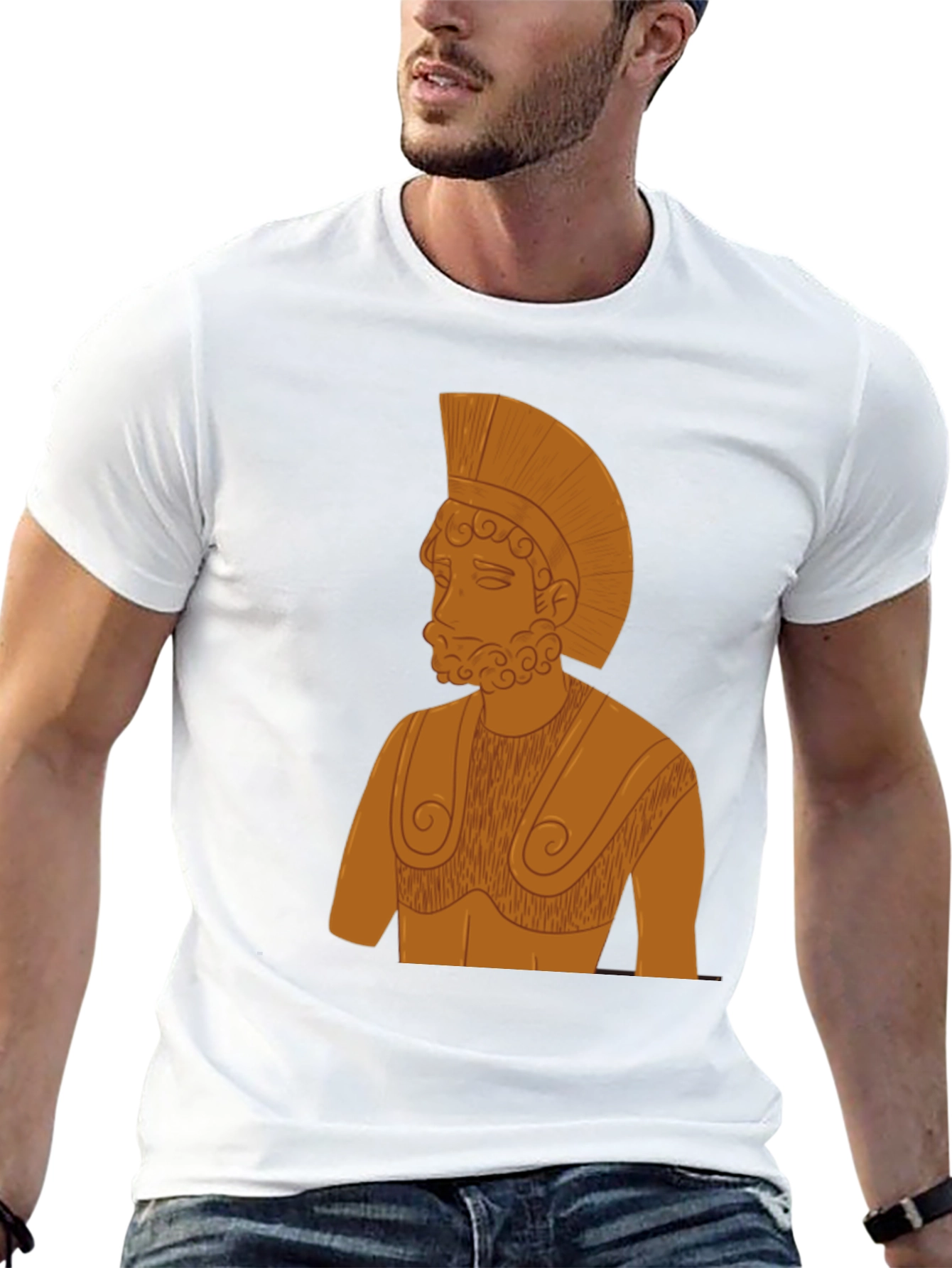 Spartan Warrior Graphic T-Shirt - Classic Style