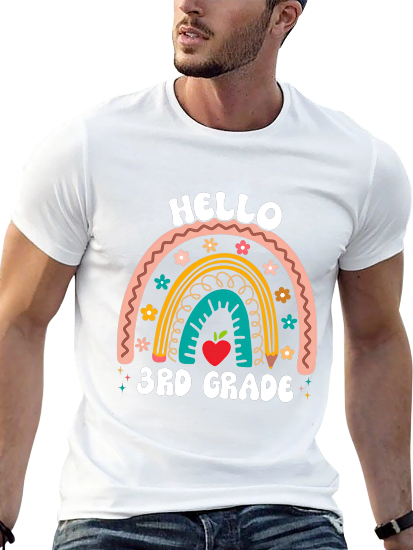 Hello 3rd Grade Rainbow T-Shirt