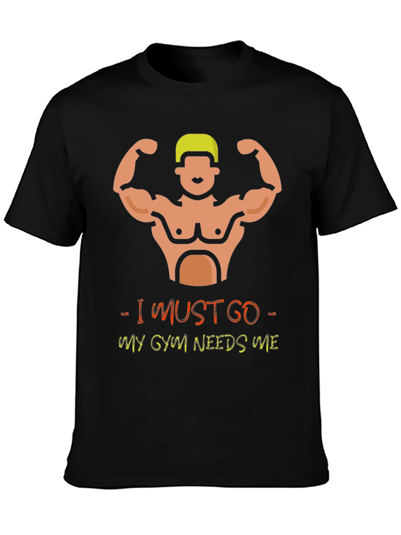 Gym Needs Me Black T-Shirt
