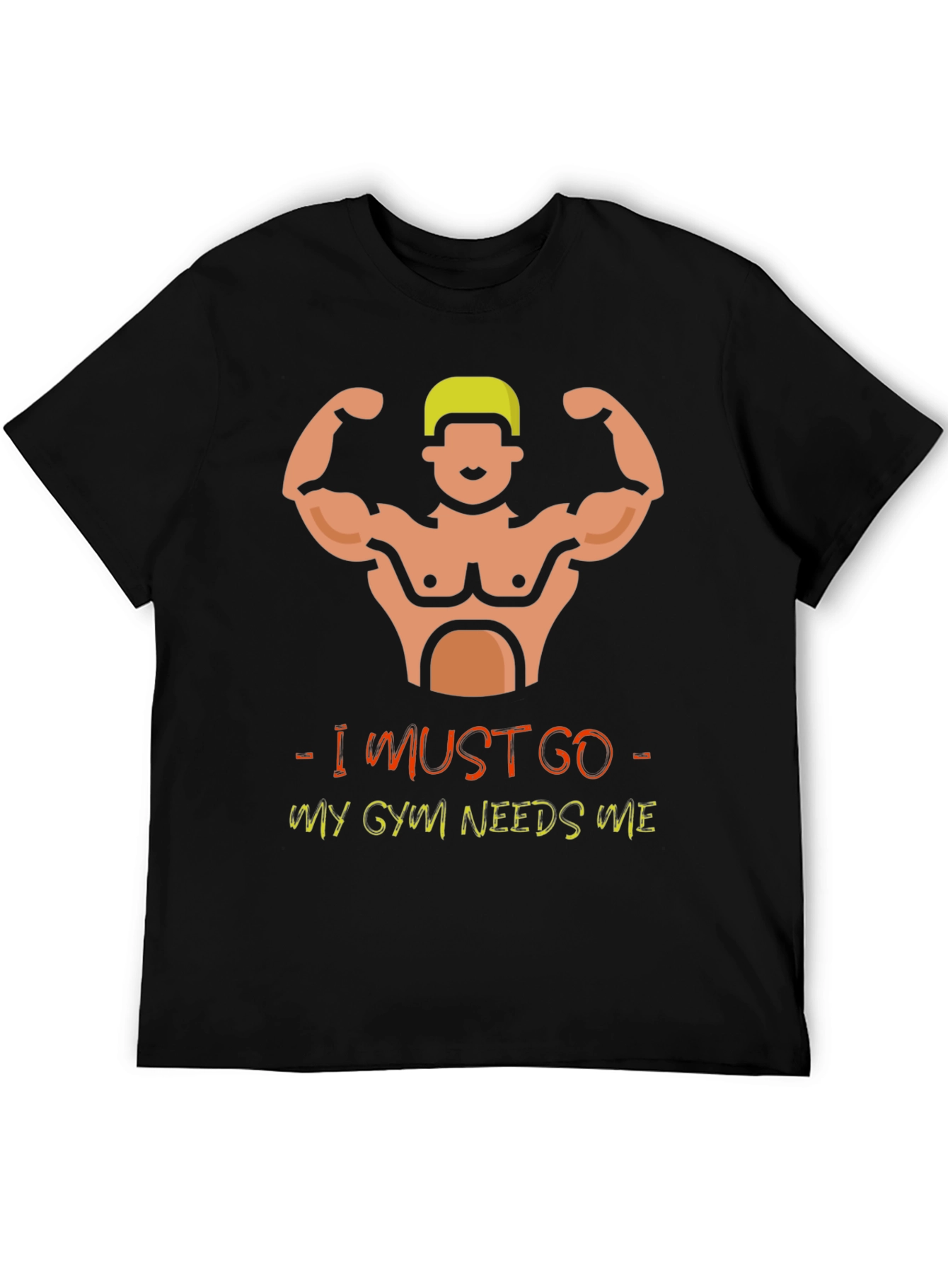 Gym Needs Me Black T-Shirt