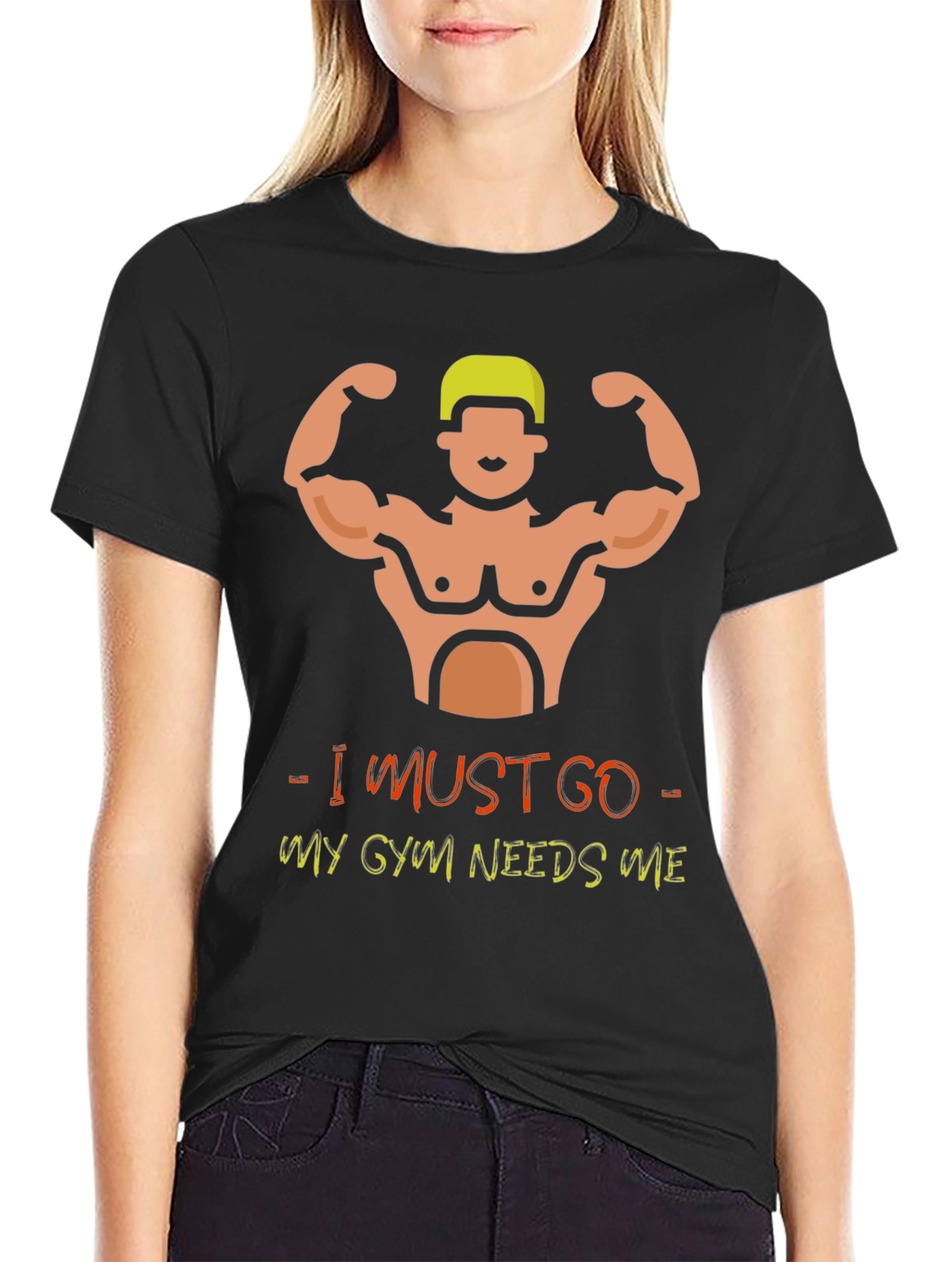 Gym Needs Me Black T-Shirt