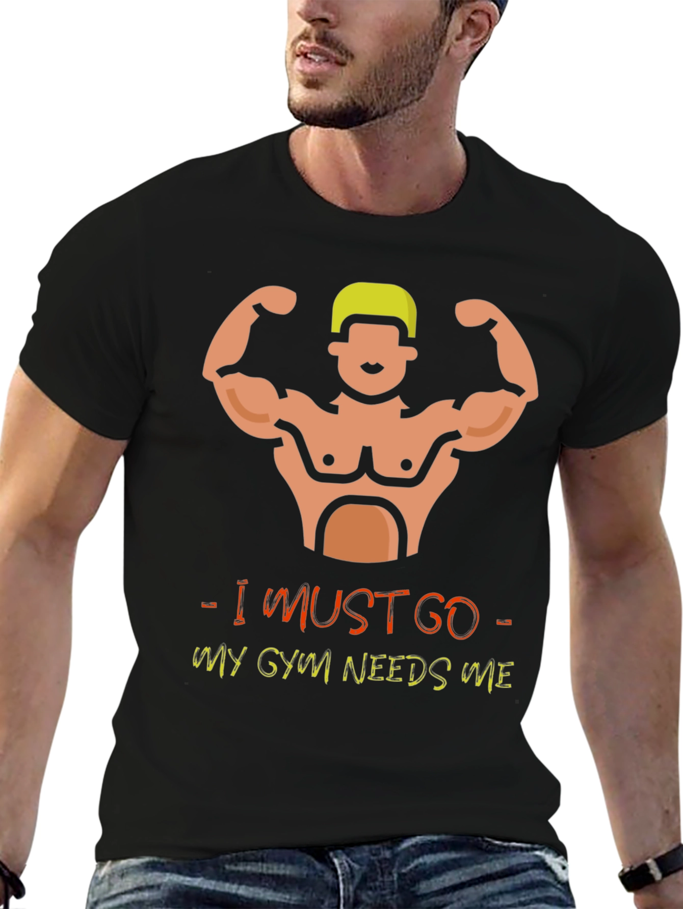 Gym Needs Me Black T-Shirt