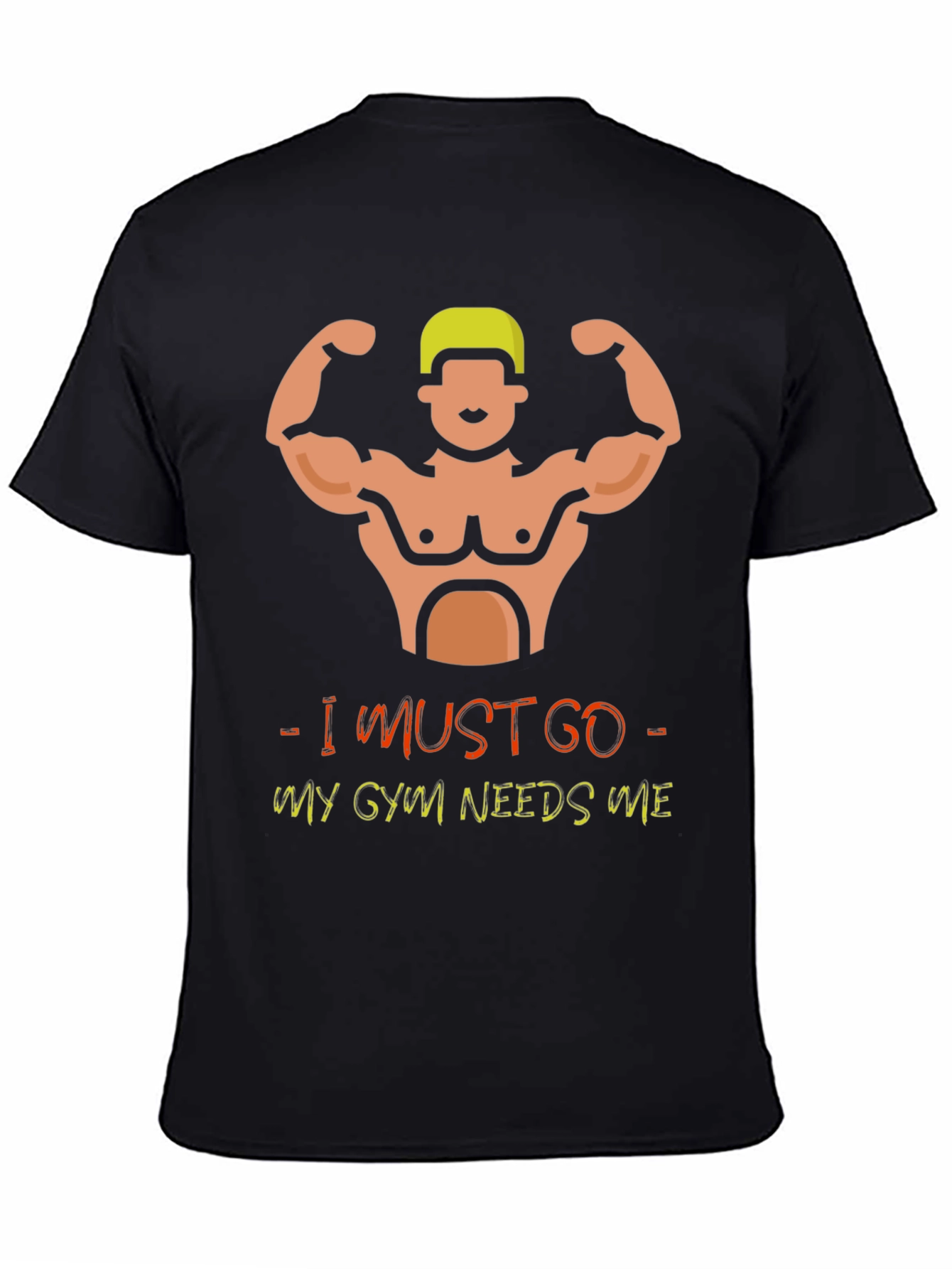 Gym Needs Me Black T-Shirt