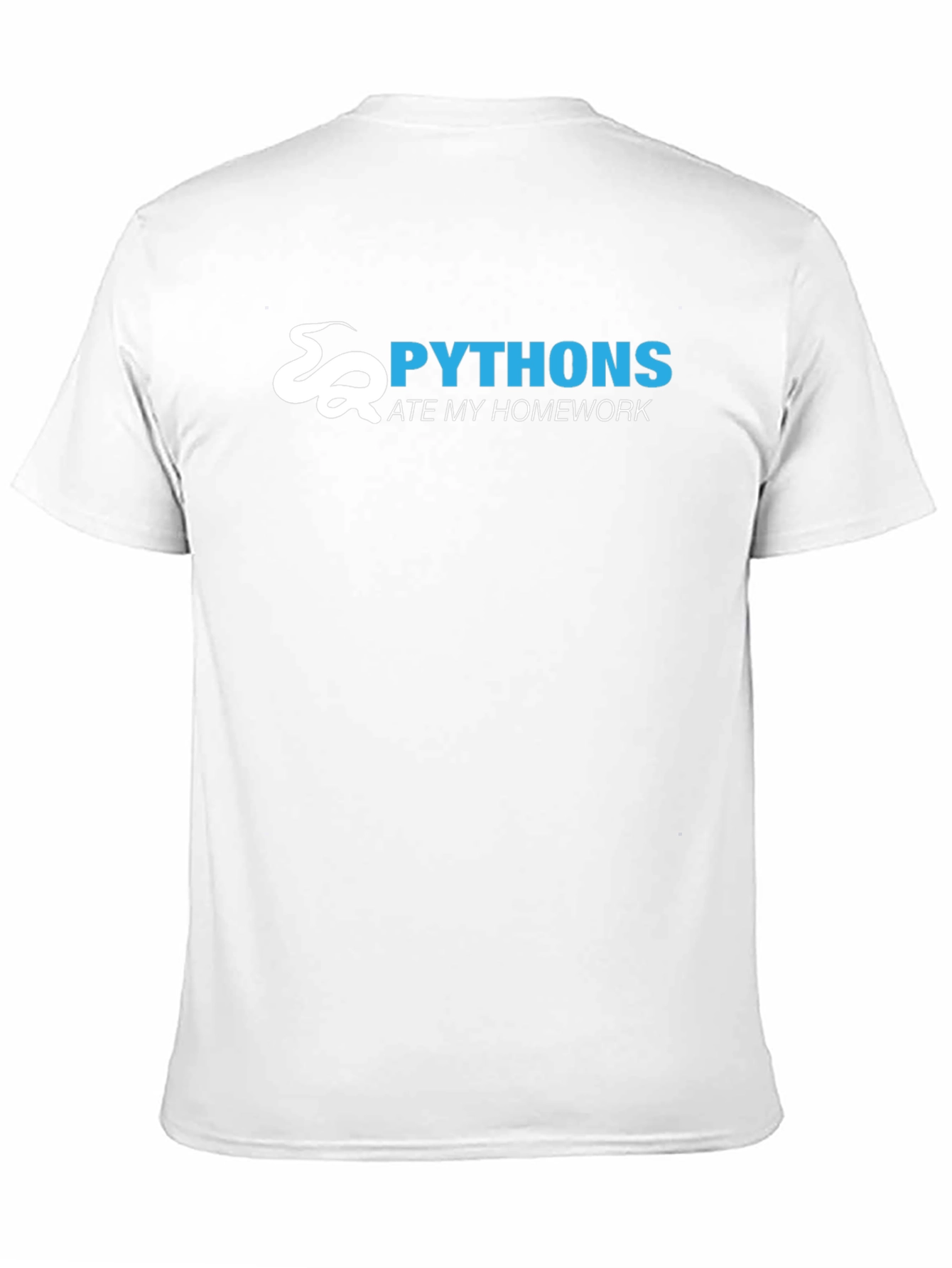 Python Ate My Homework Black T-Shirt