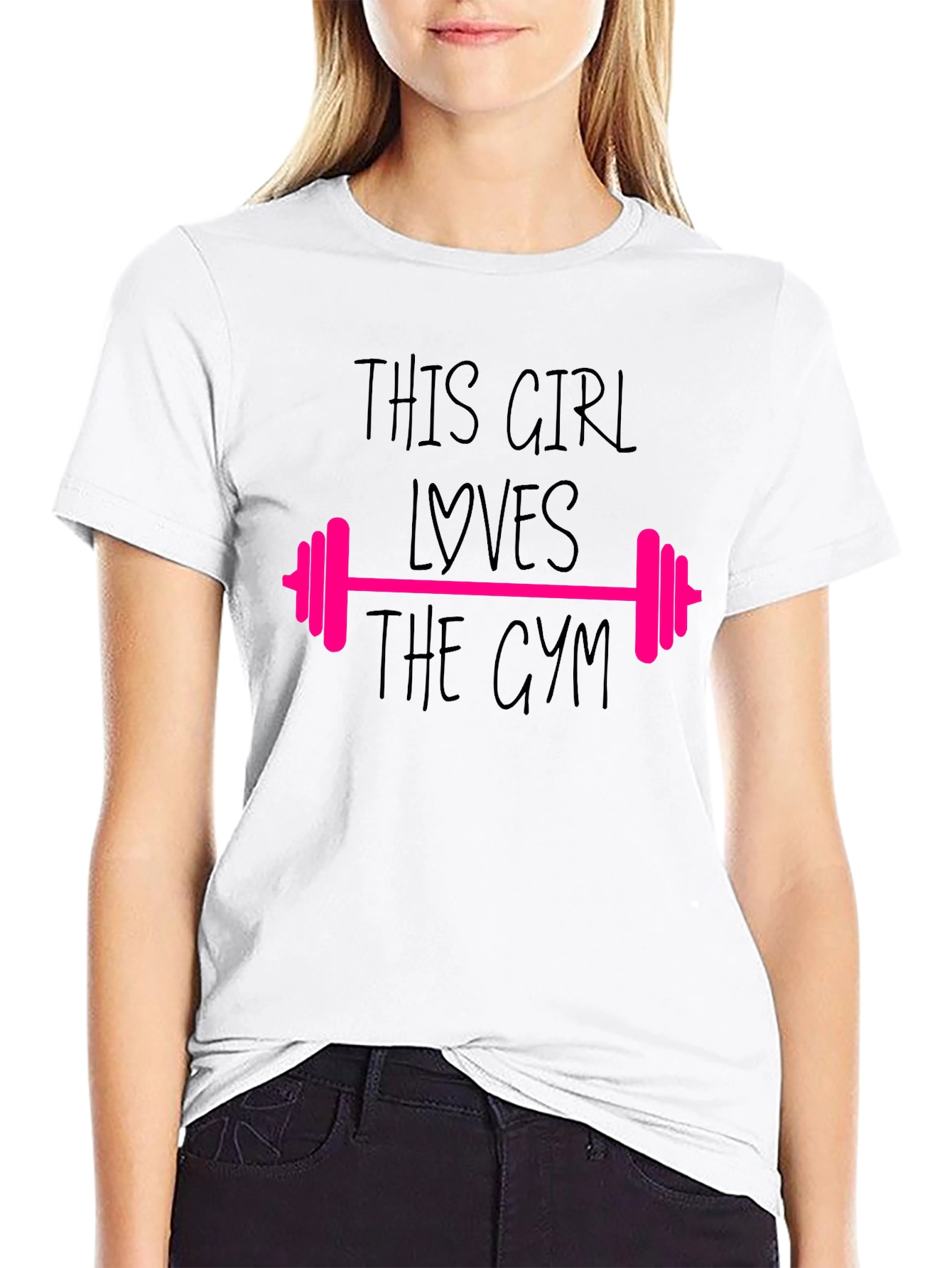 Gym Lovers T-Shirt - This Girl Loves The Gym