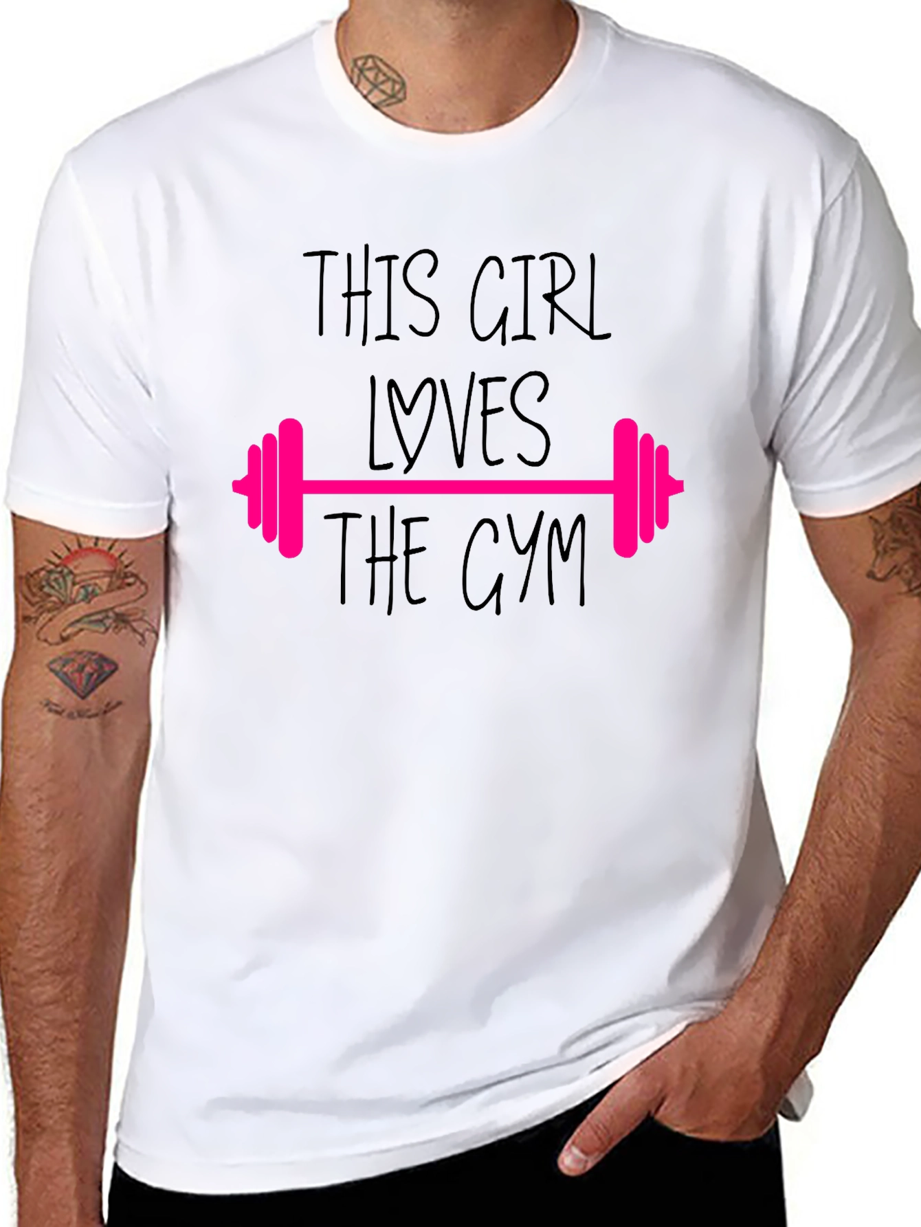 Gym Lovers T-Shirt - This Girl Loves The Gym