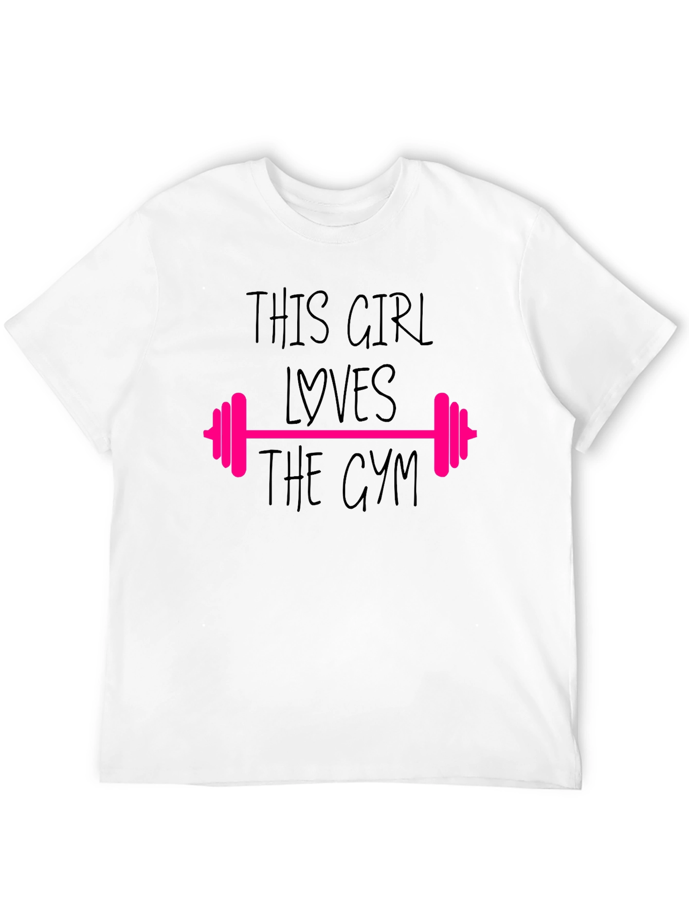 Gym Lovers T-Shirt - This Girl Loves The Gym
