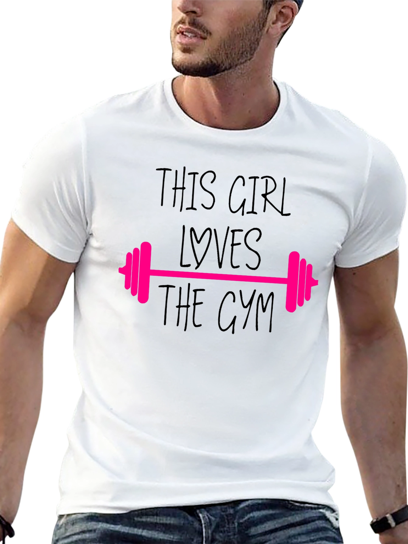 Gym Lovers T-Shirt - This Girl Loves The Gym