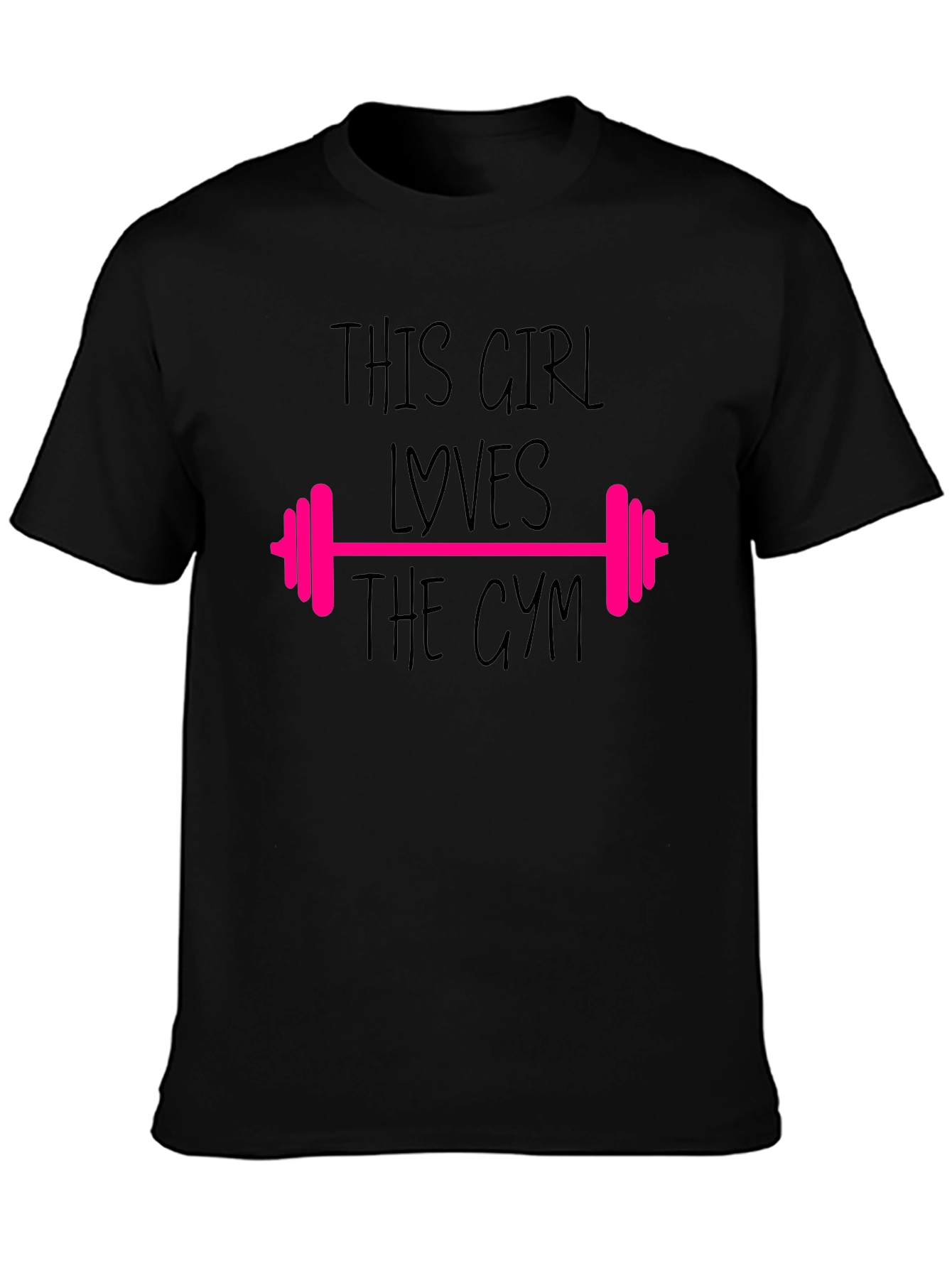 Gym Lovers T-Shirt - This Girl Loves The Gym