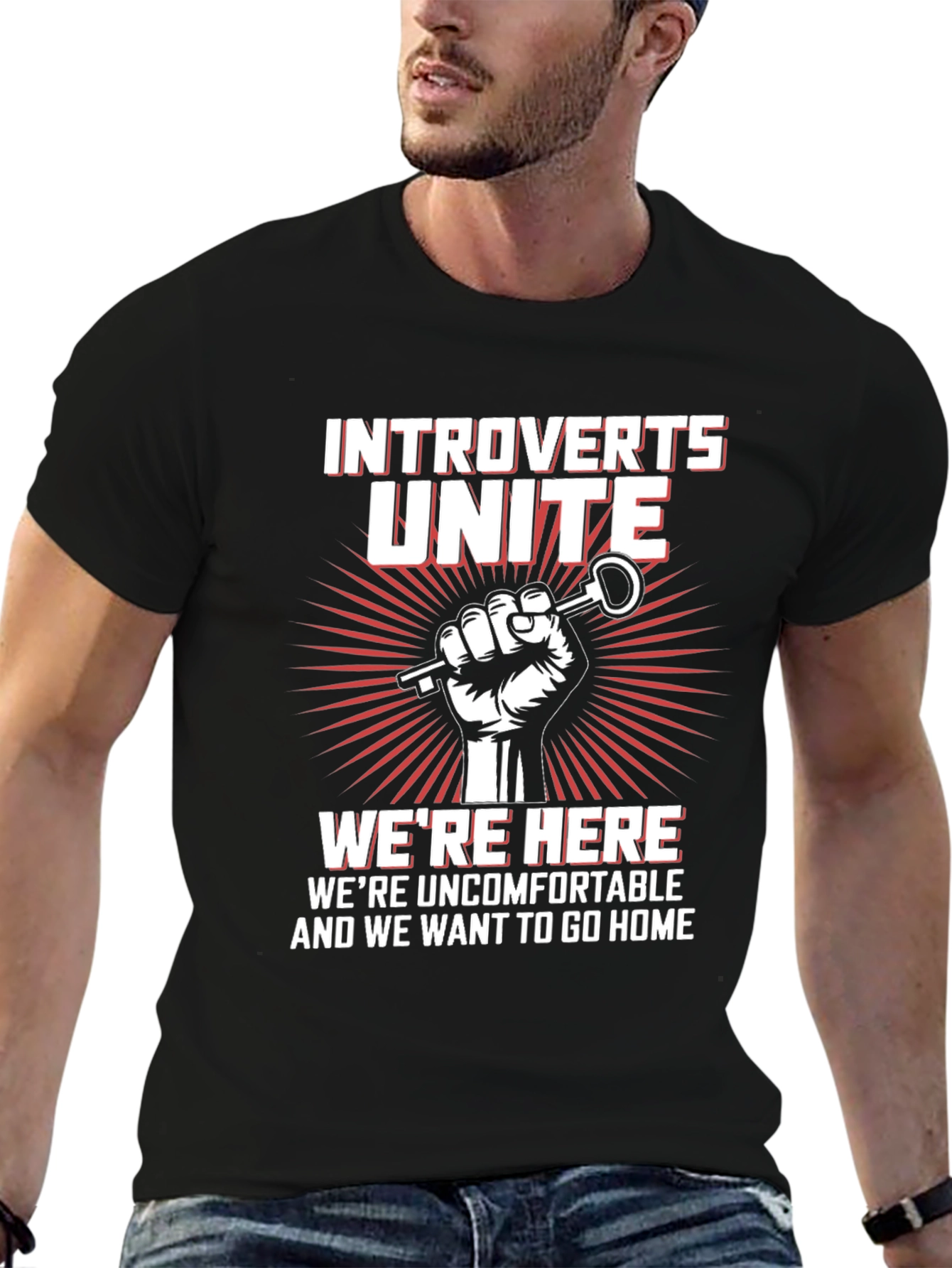 Introverts Unite Graphic T-Shirt -  Comfortable Cotton Tee